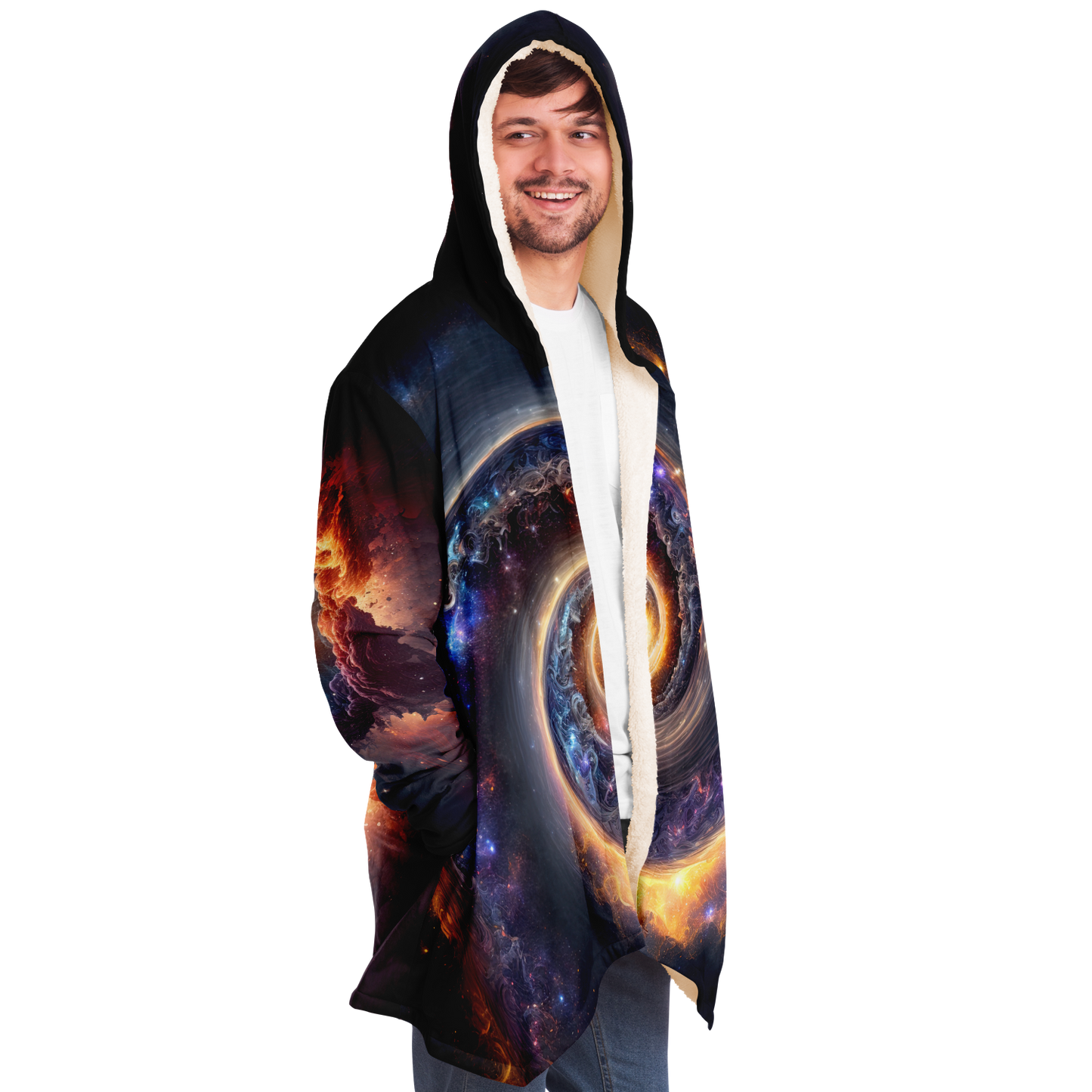 Galaxy Drift Microfleece Festival Cloak