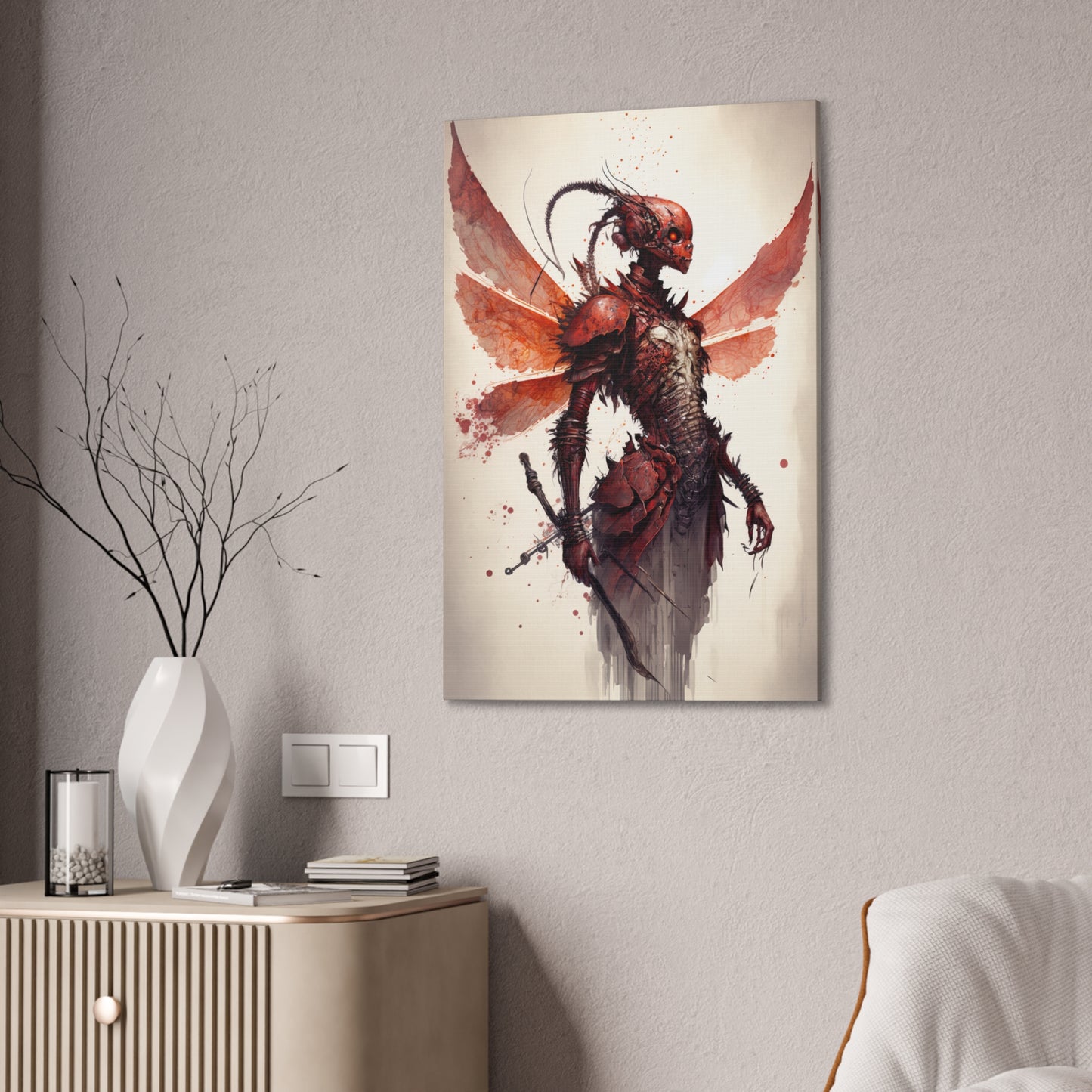 "Dragon Spryte Commander " Canvas Stretched, 0.75" - Print