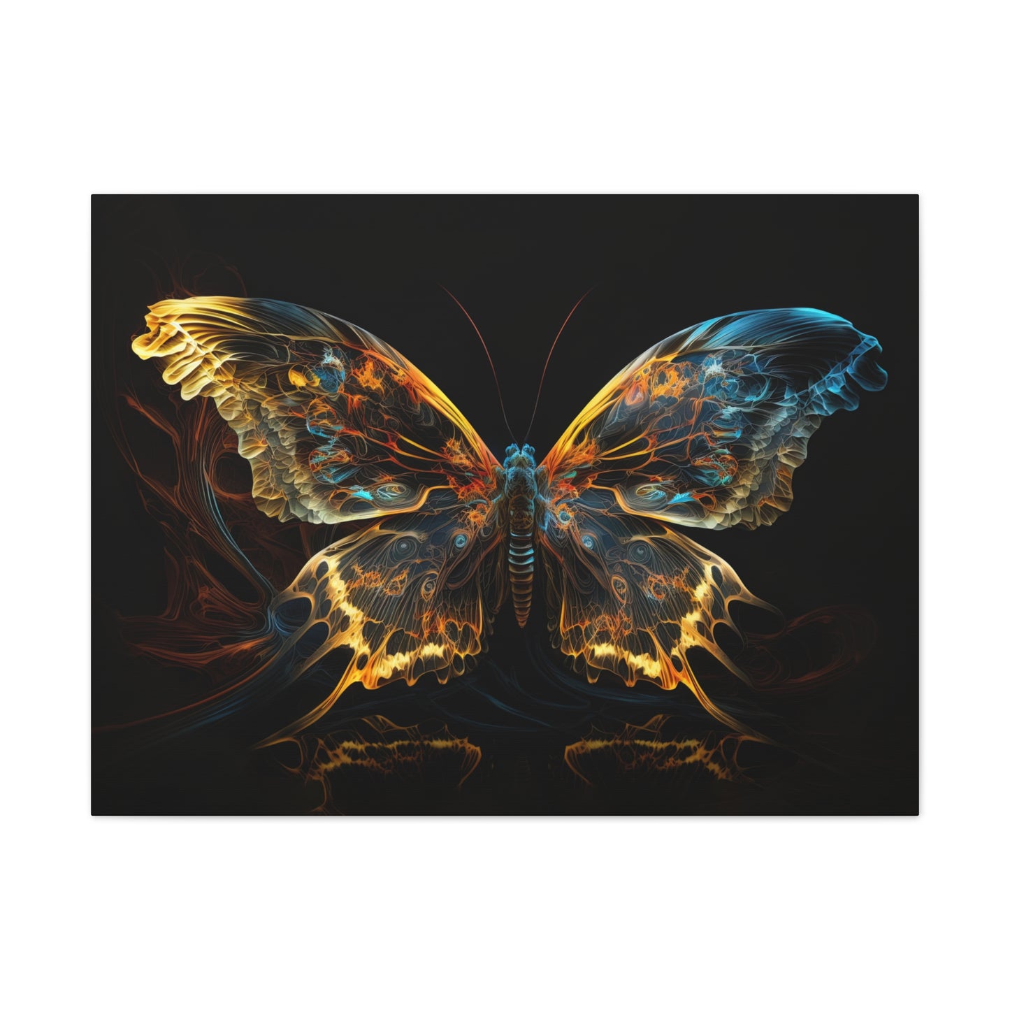 "Liquid light Butterfly"  Canvas Stretched, 0.75" - Print