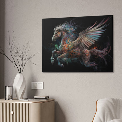 "Rainbow Pegasus" Canvas Stretched, 0.75" - Print