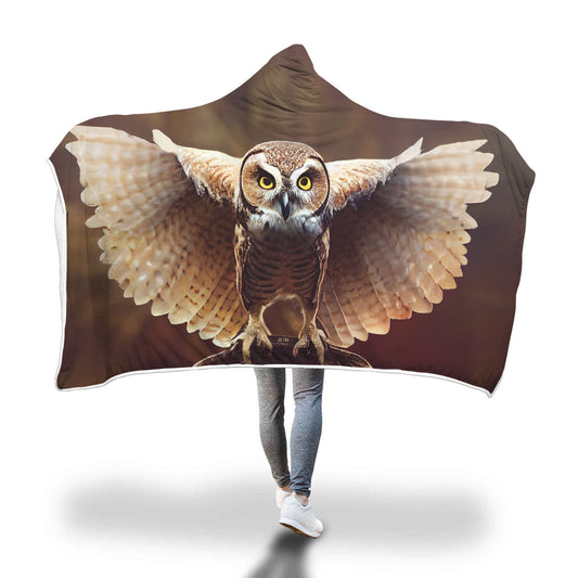 Owl Hooded Blanket