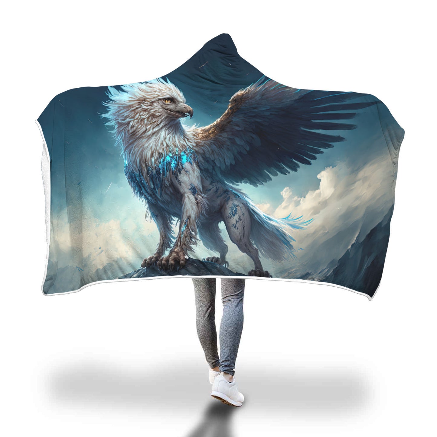 Ice Griffon Hooded Blanket