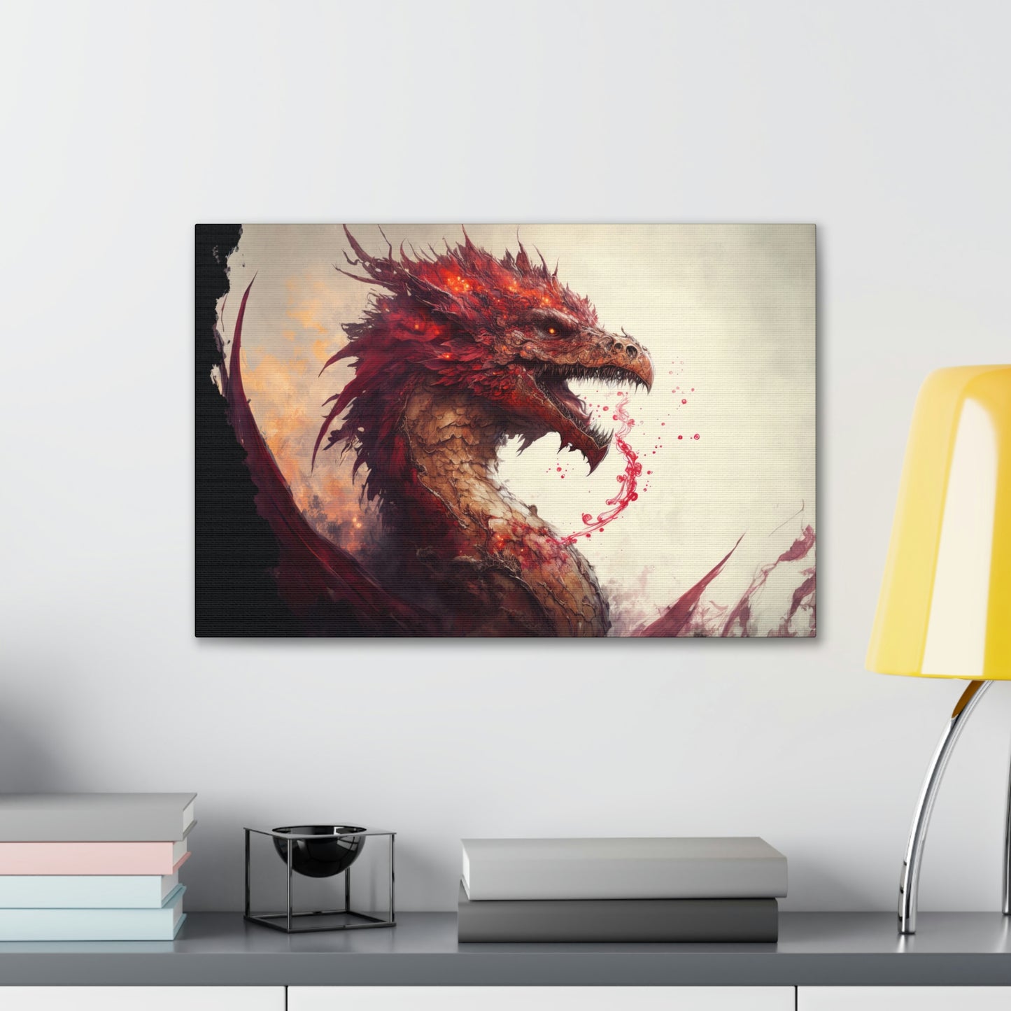 "Blood Dragon" Canvas Stretched, 0.75" - Print