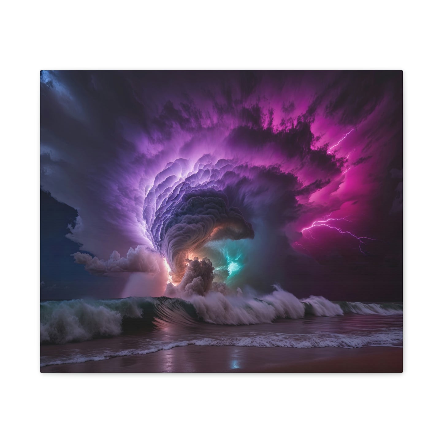 "Stormy Sea" Canvas Stretched, 0.75" - Print