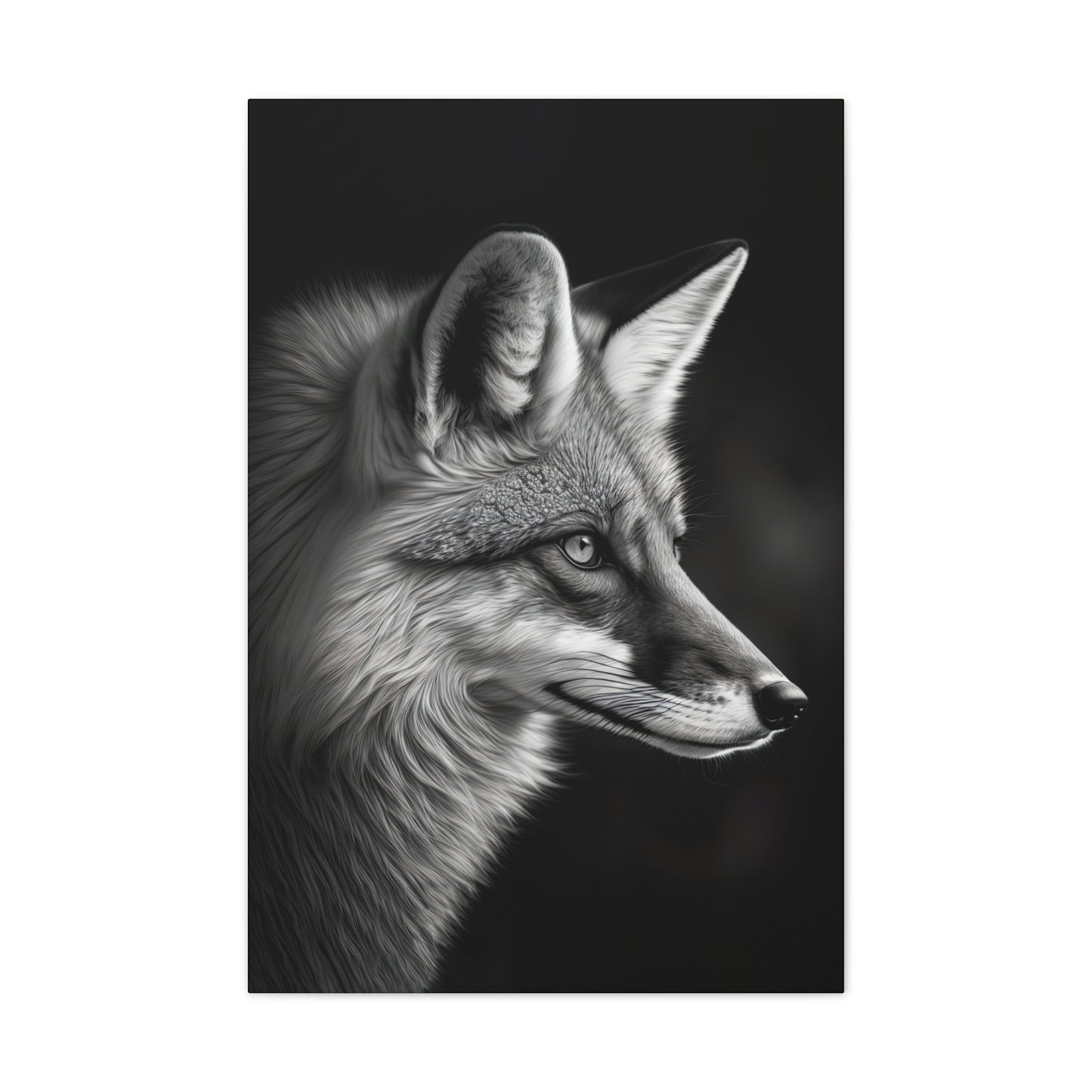 "OutFoxed" Canvas Stretched, 0.75" - Print