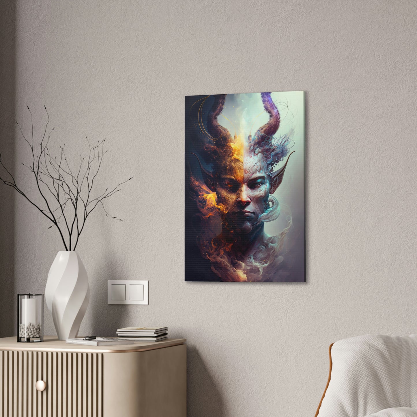 "Minotaur Dreaming" Canvas Stretched, 0.75" - Print