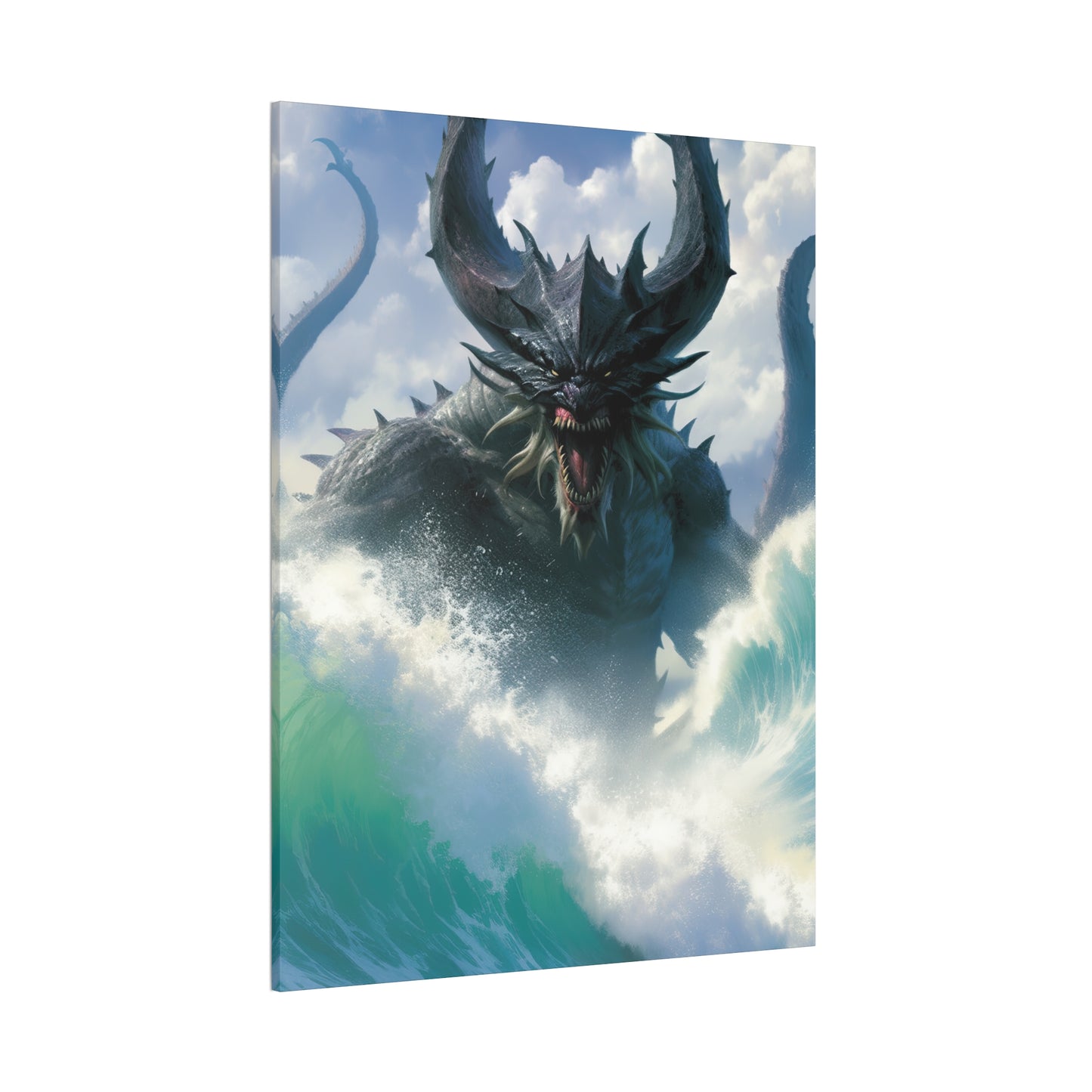 "Wrath Of The Kraken" Canvas Stretched, 0.75" - Print