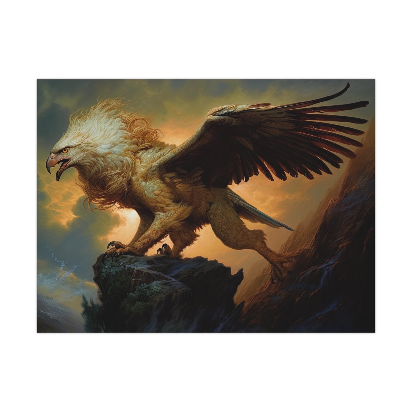 "Stalking Griffon" Poster - Print