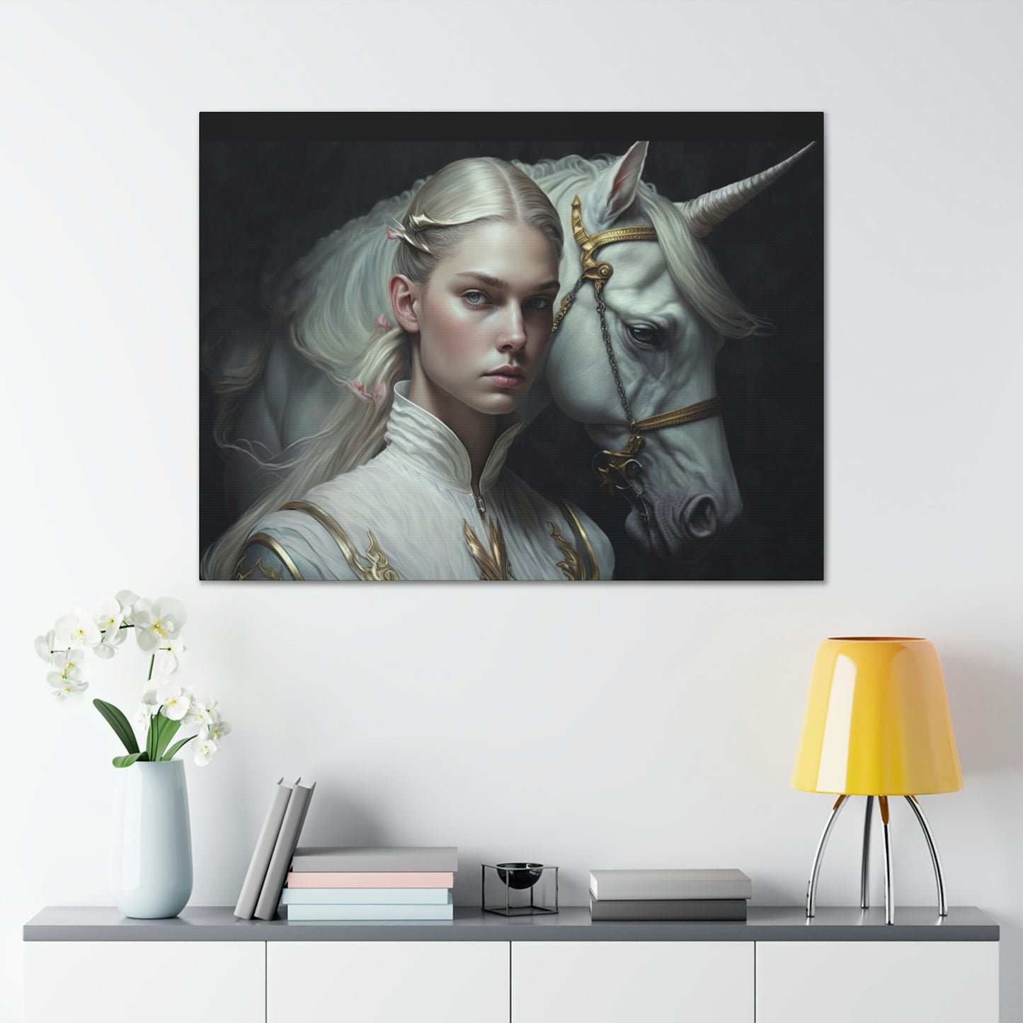 "Unicorn Carer" Canvas Stretched, 0.75" - Print