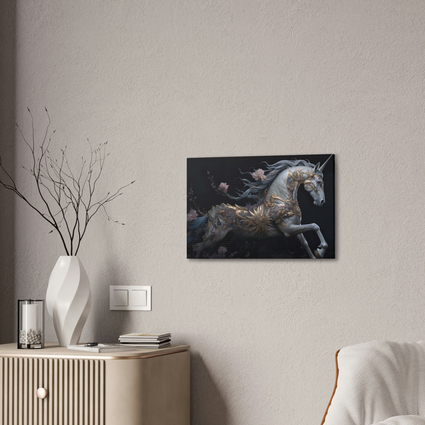 "Unicorn Dreams" Canvas Stretched, 0.75" - Print