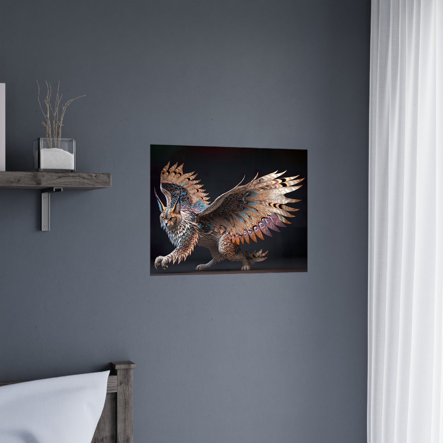 "Winged Lynx Dreaming" Poster - Print