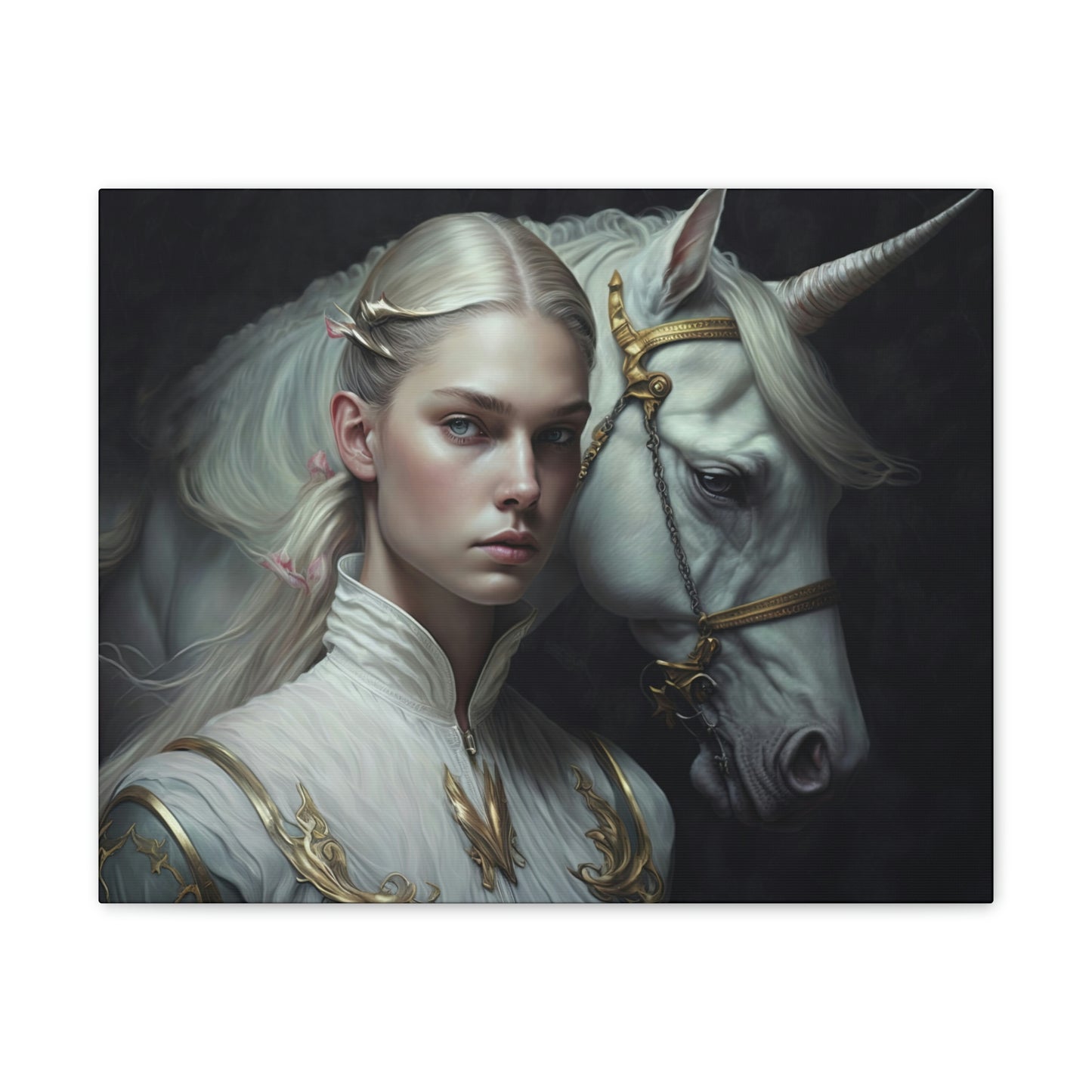 "Unicorn Carer" Canvas Stretched, 0.75" - Print