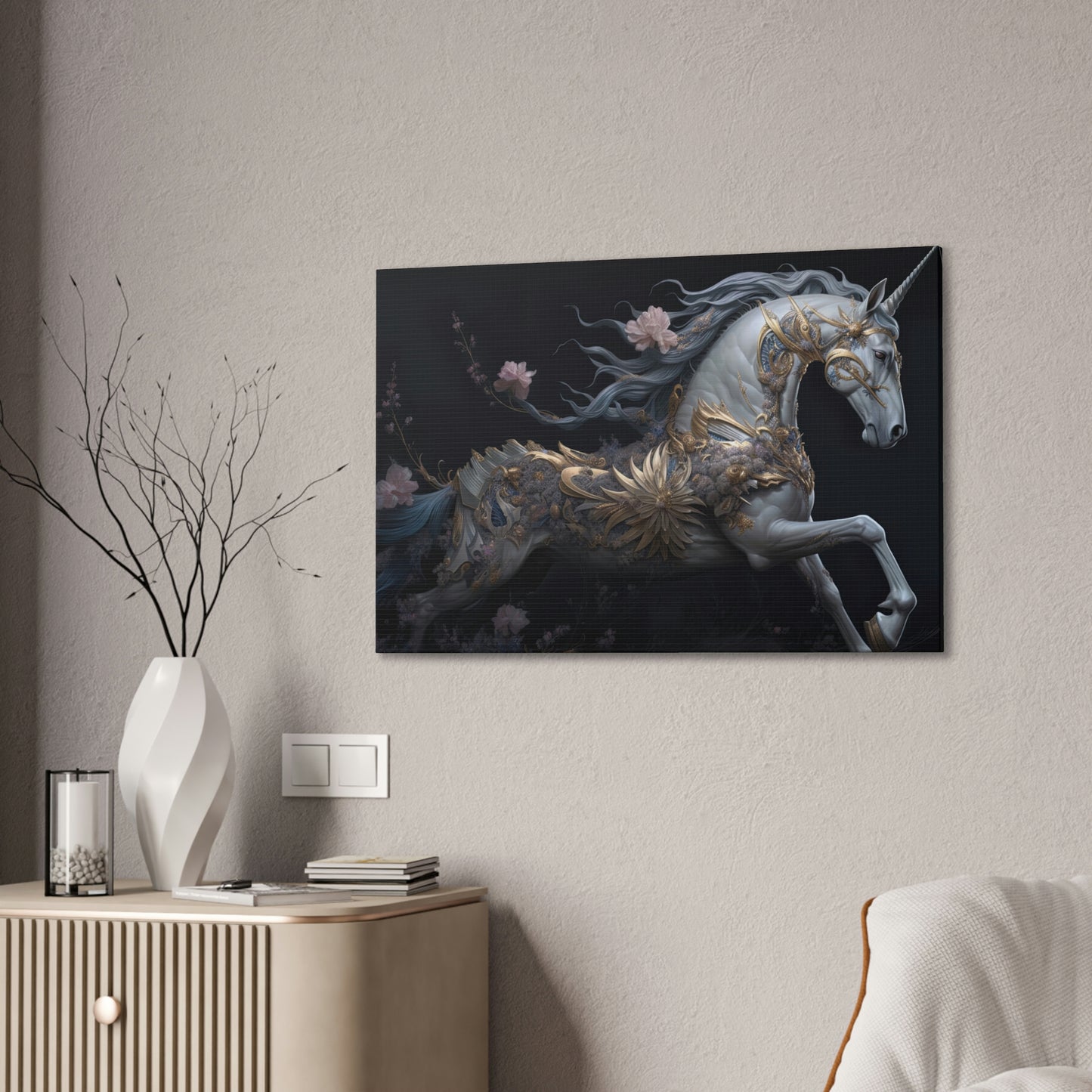 "Unicorn Dreams" Canvas Stretched, 0.75" - Print