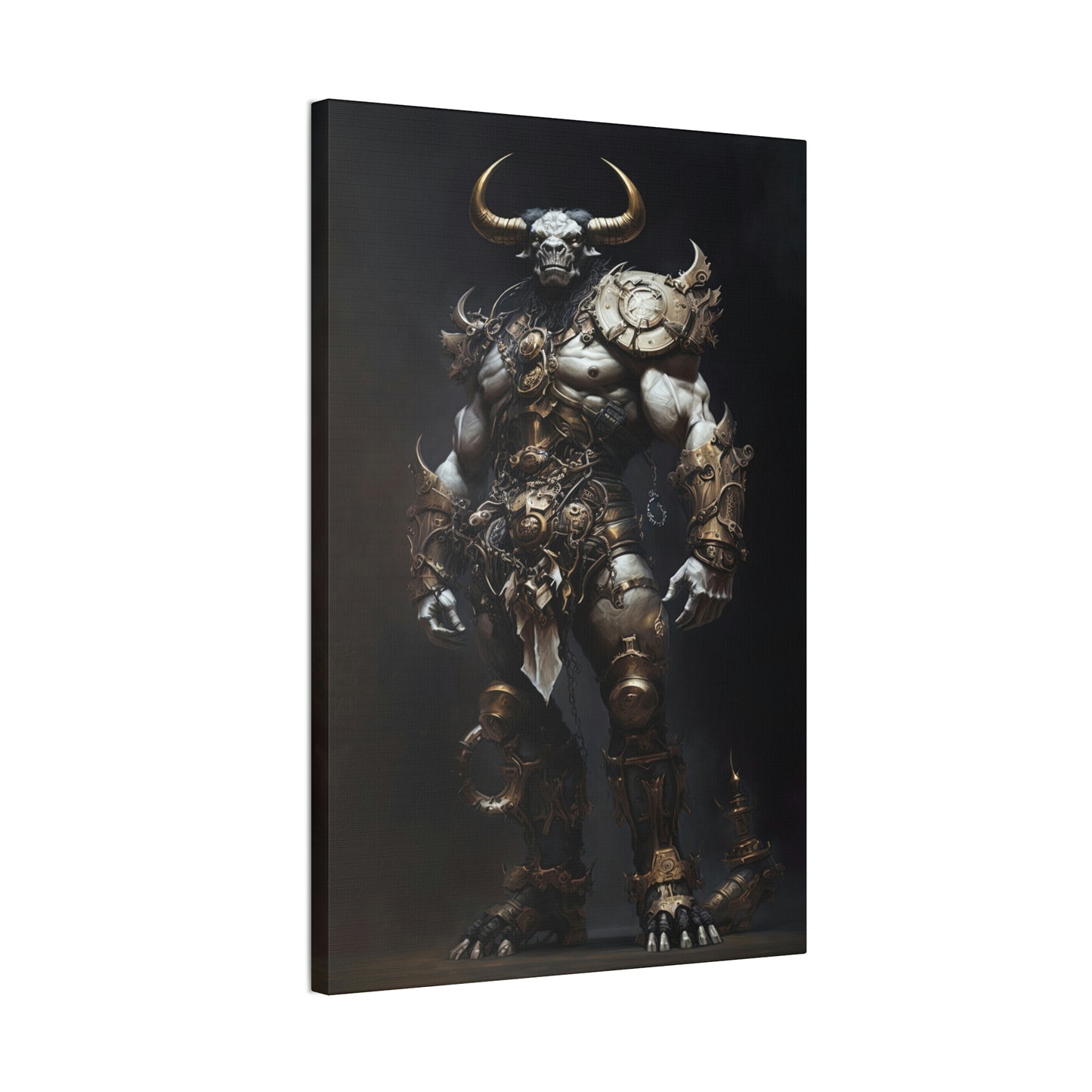 "Minotaur Gladiator" Canvas Stretched, 0.75" - Print