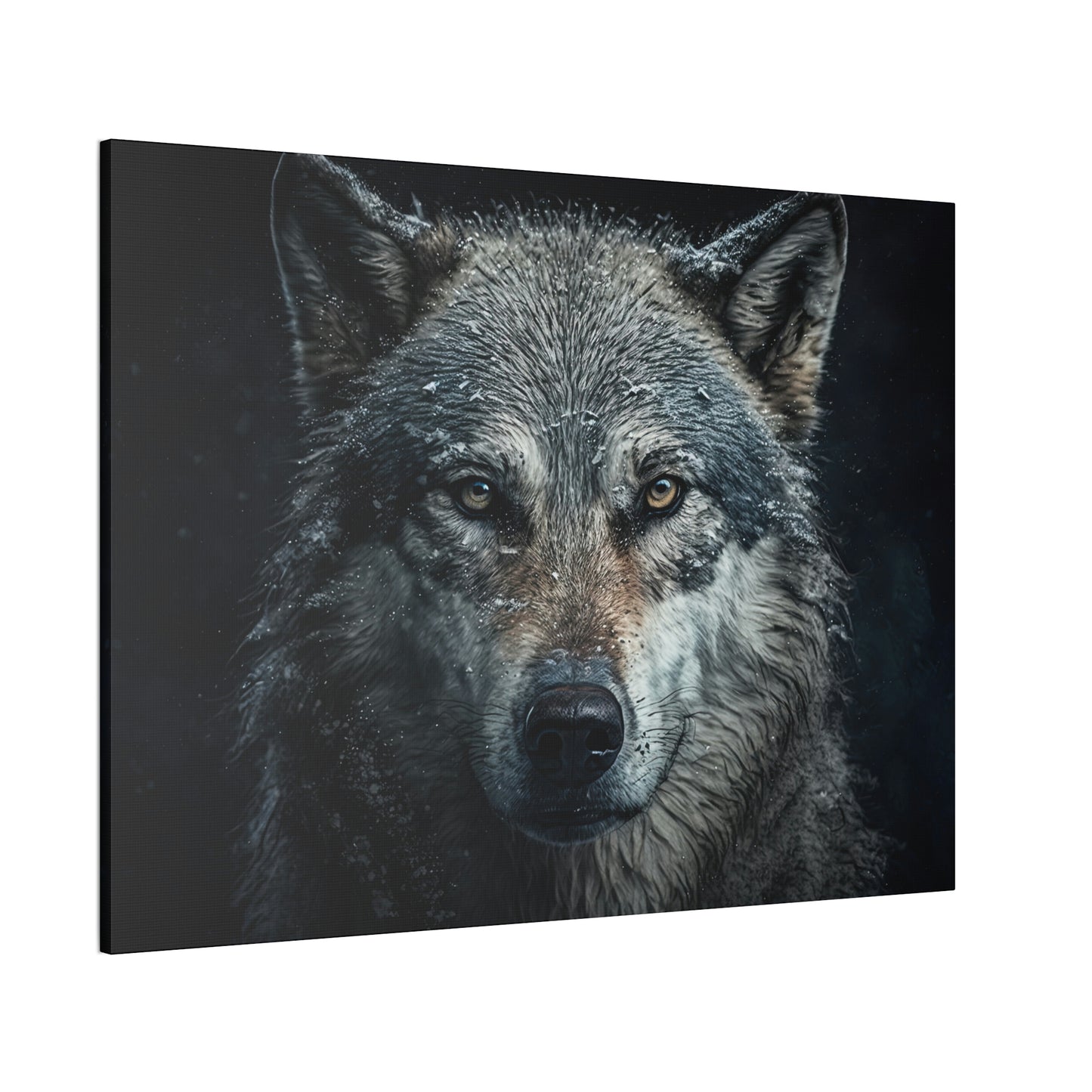 "Loyal Wolf" Canvas Stretched, 0.75" - Print