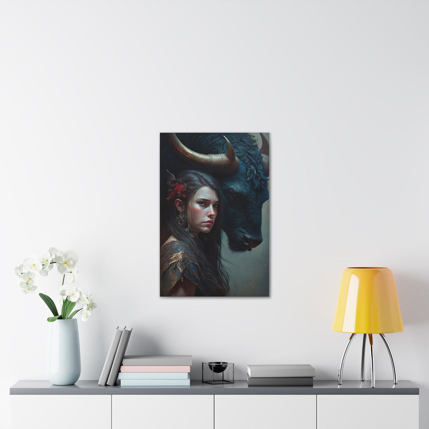 "Beauty And The Beast" Canvas Stretched, 0.75" - Print