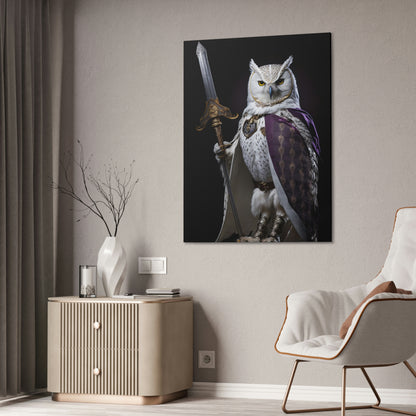 "Owl Royal Gaurd" Canvas Stretched, 0.75" - Print