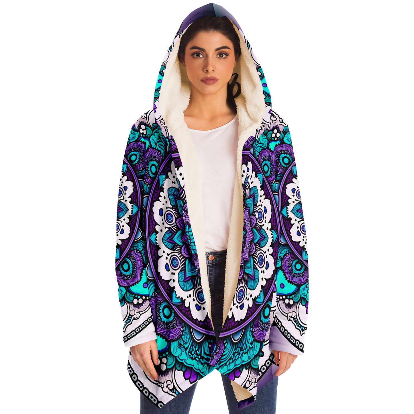 Pure Mandala Microfleece Festival Cloak