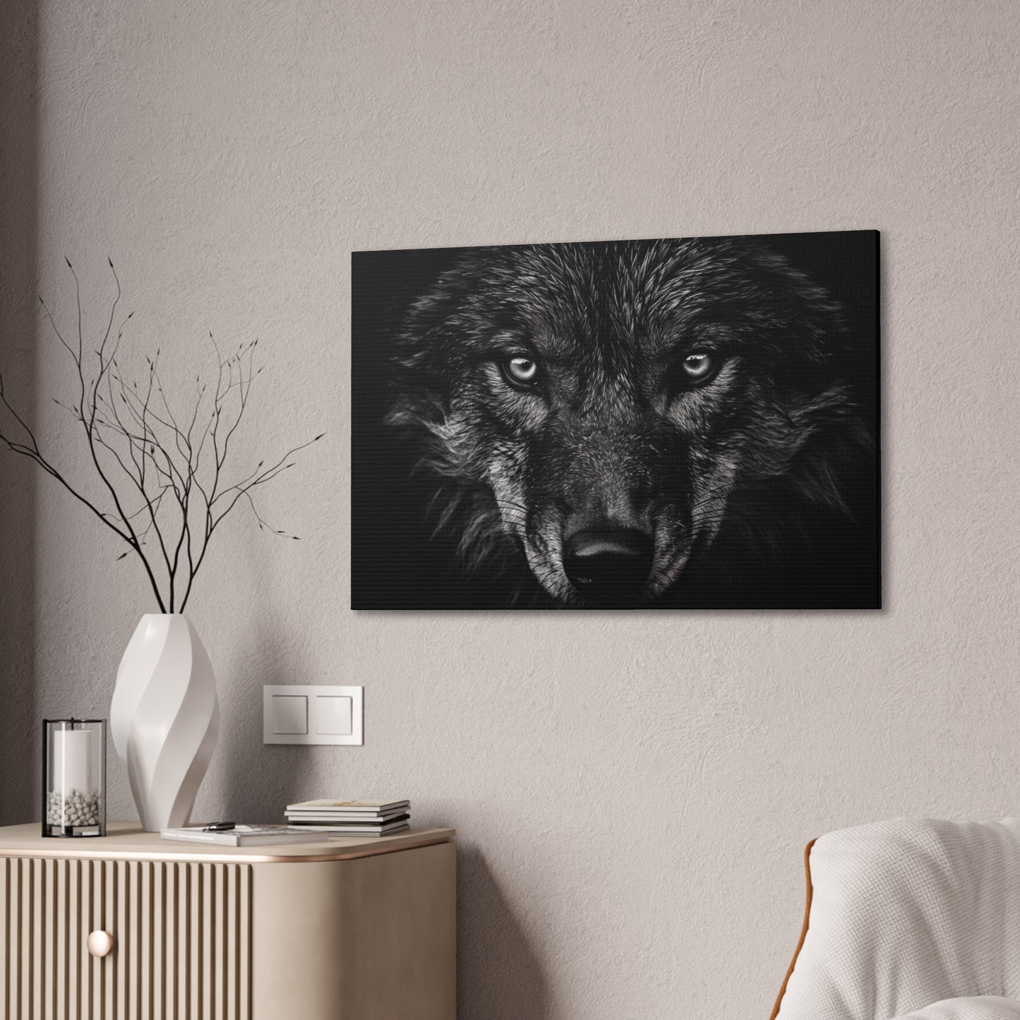 "Night Eyes"  Canvas Stretched, 0.75" - Print