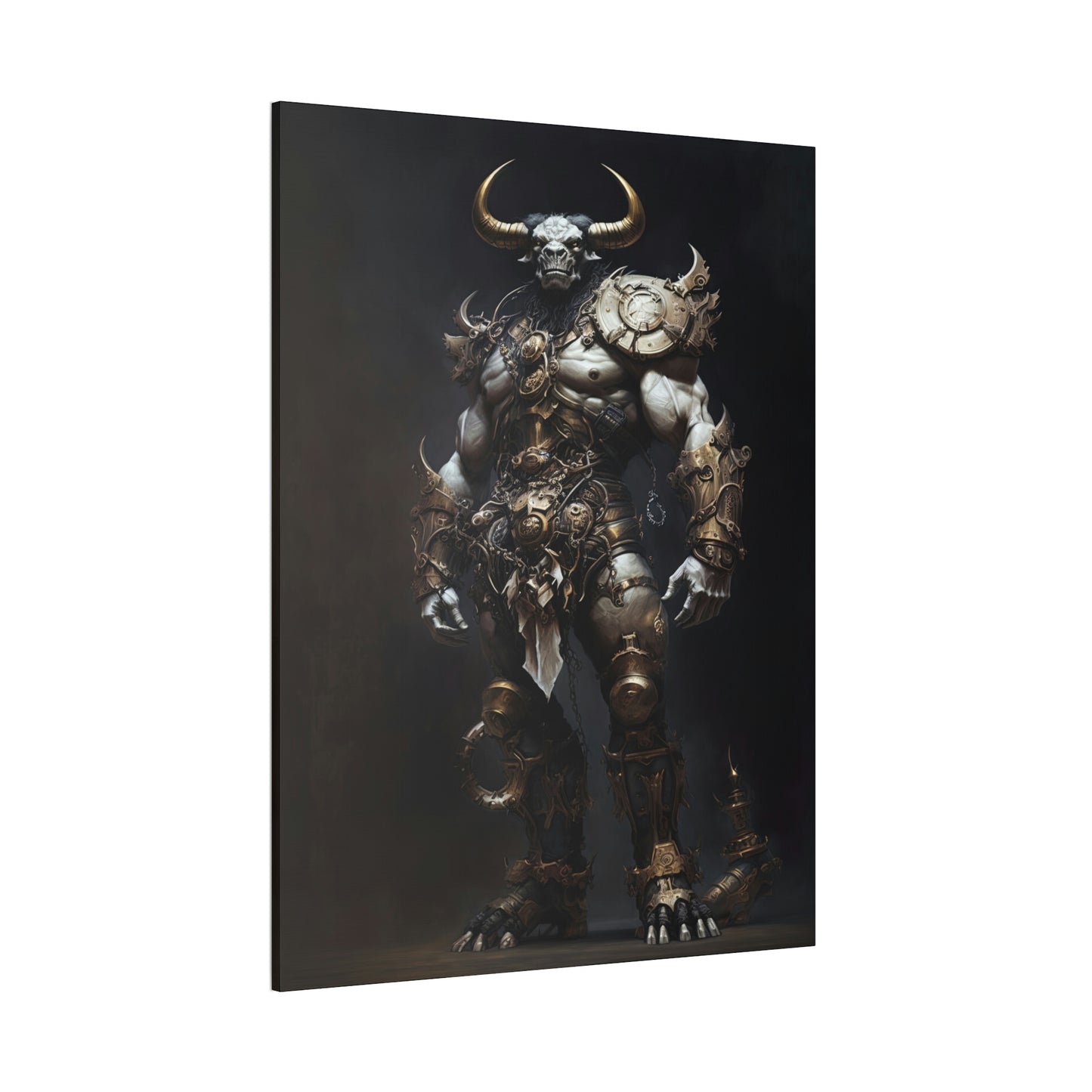 "Minotaur Gladiator" Canvas Stretched, 0.75" - Print