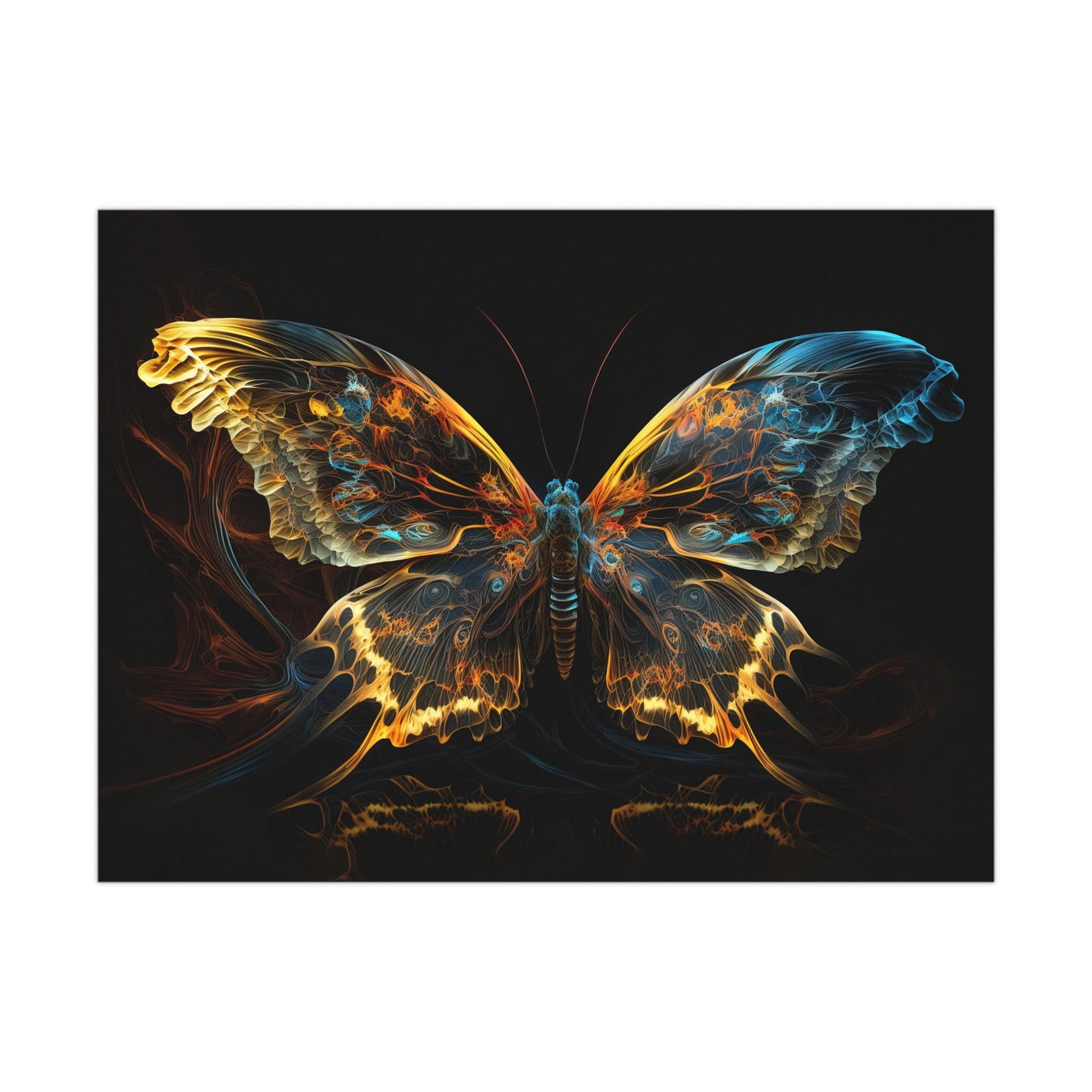 "Liquid Light Butterfly" Poster - Print