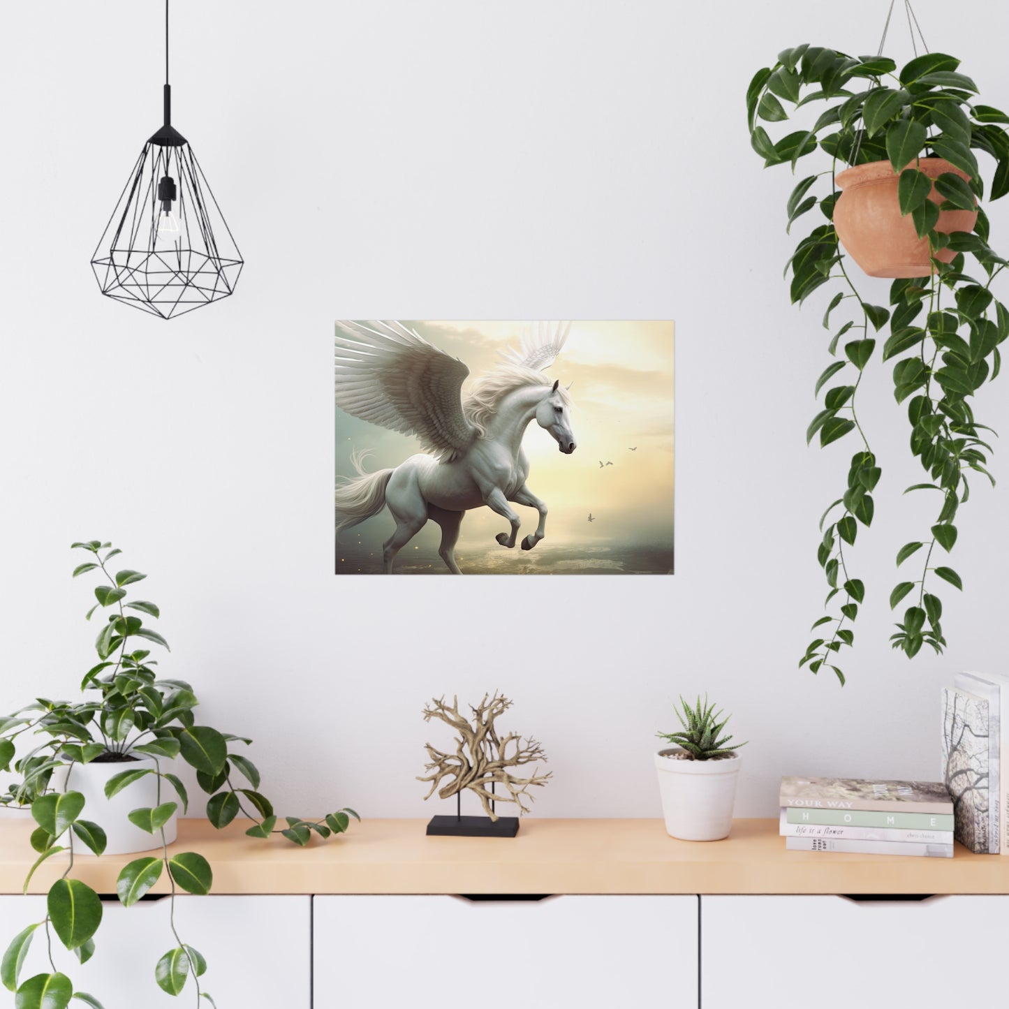 "Wings Of Dawn Pegasus" Poster - Print