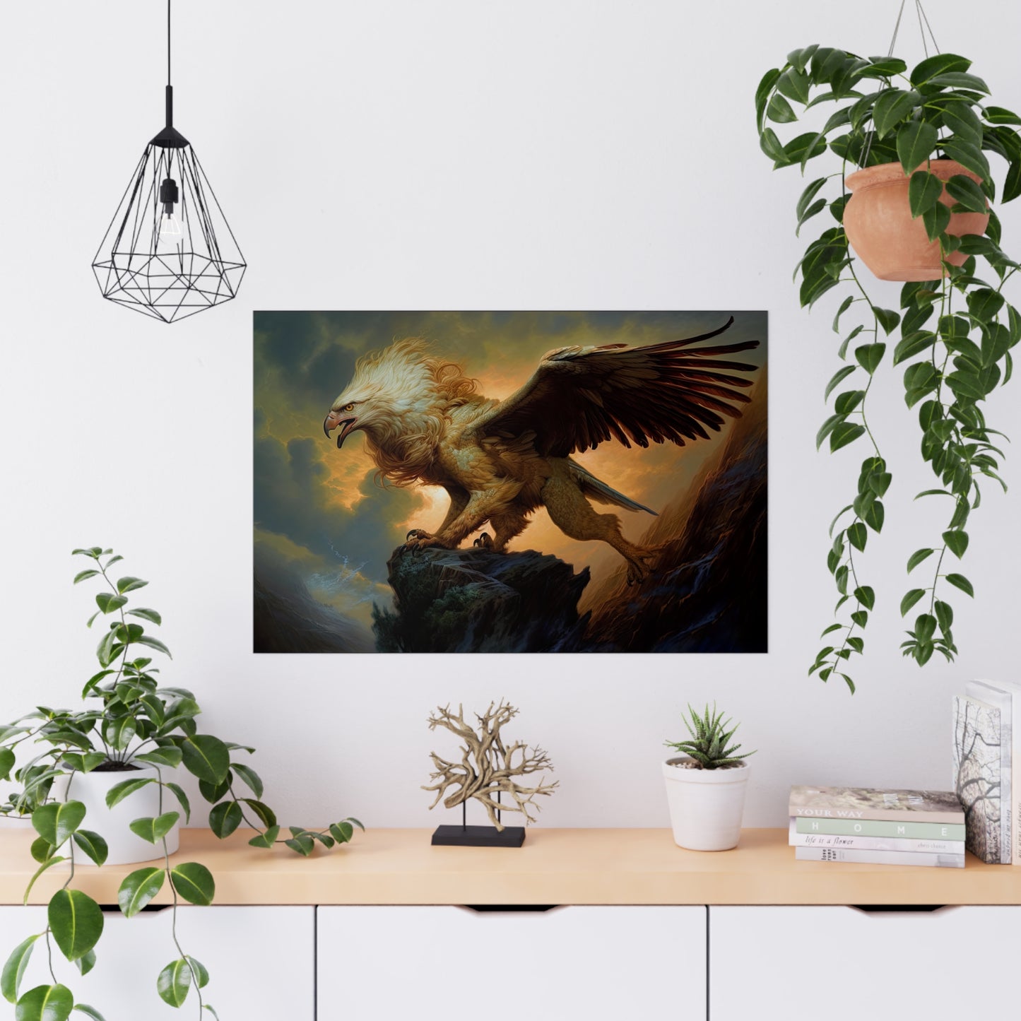 "Stalking Griffon" Poster - Print