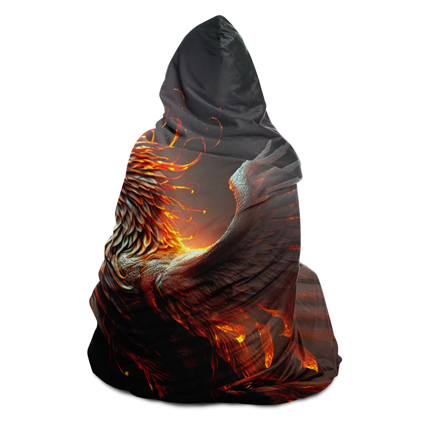 Rebirth Phoenix Hooded Blanket