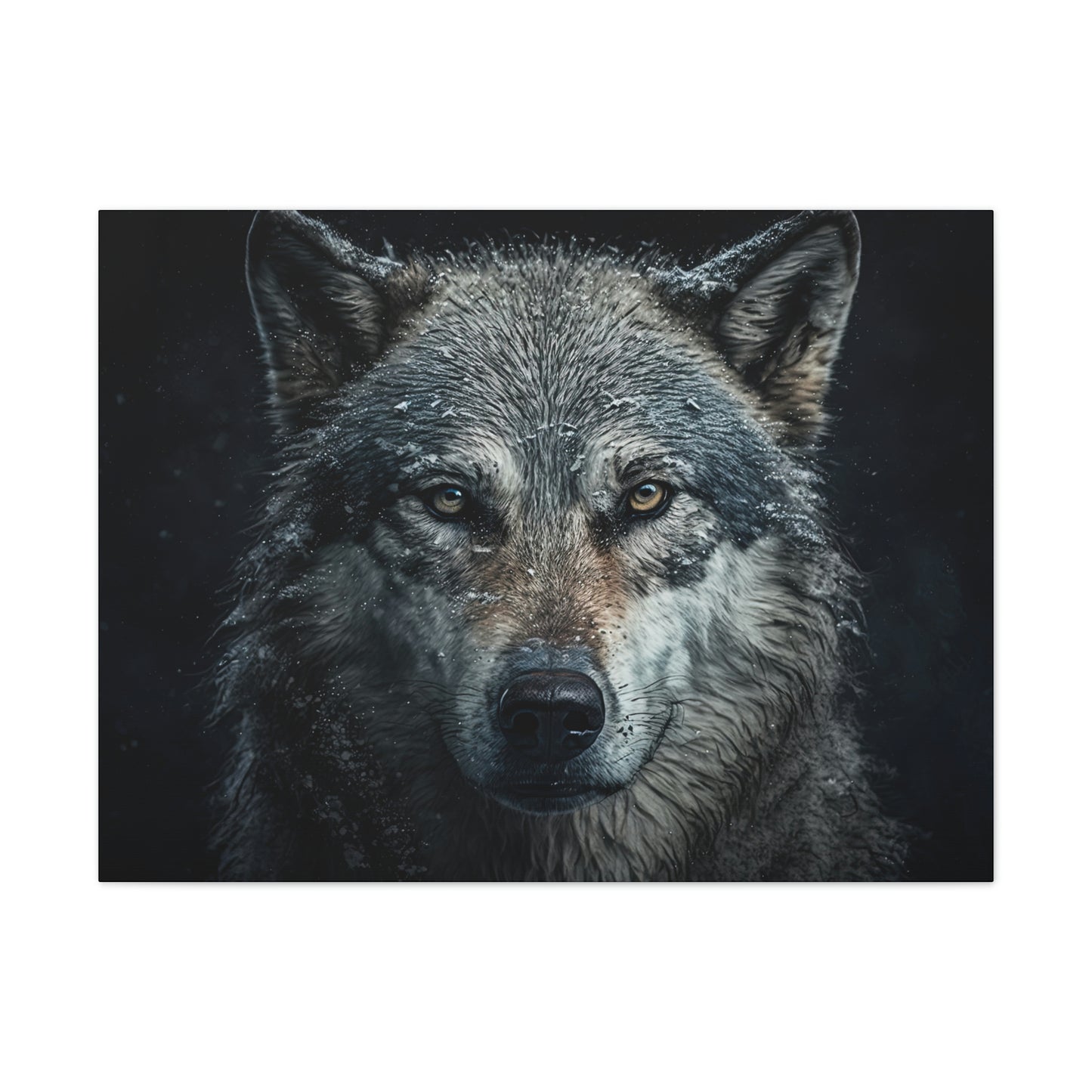 "Loyal Wolf" Canvas Stretched, 0.75" - Print