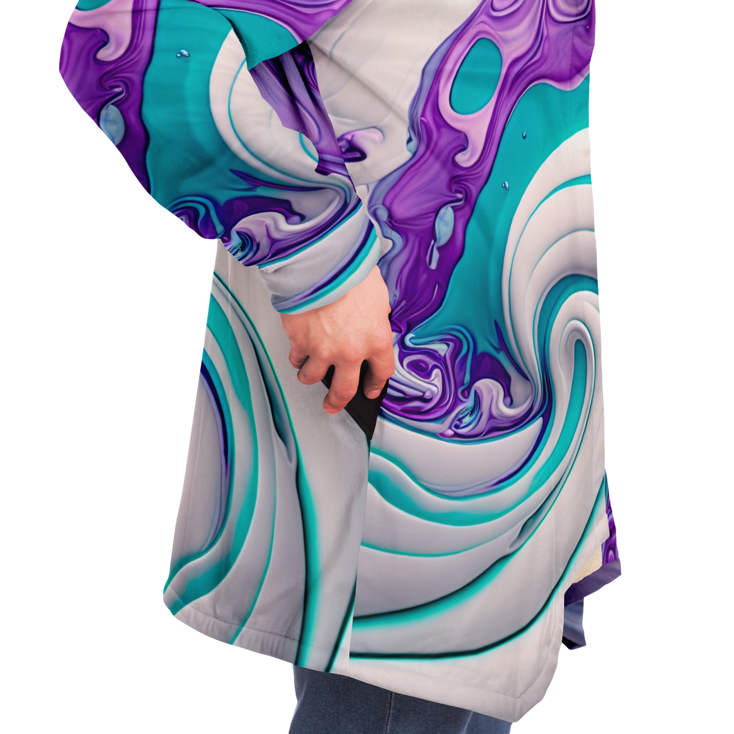 Marble Melt Microfleece Festival Cloak