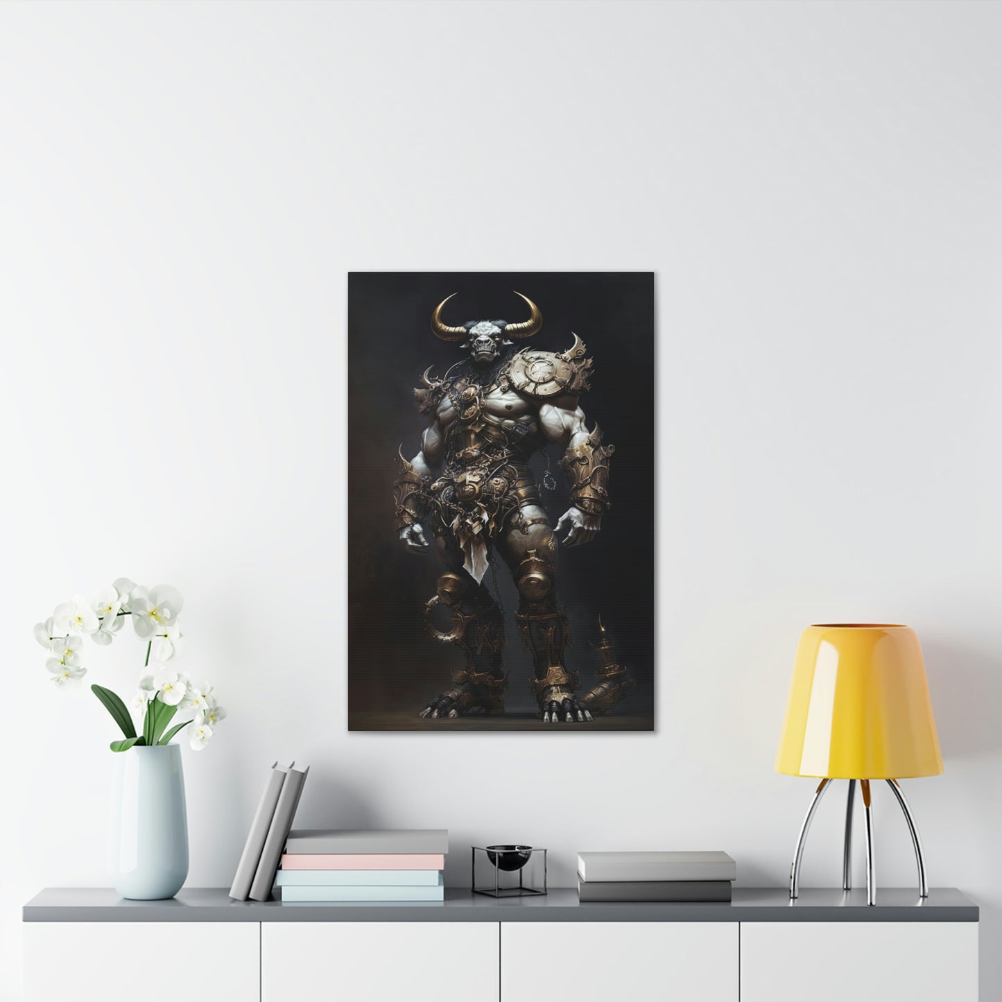 "Minotaur Gladiator" Canvas Stretched, 0.75" - Print