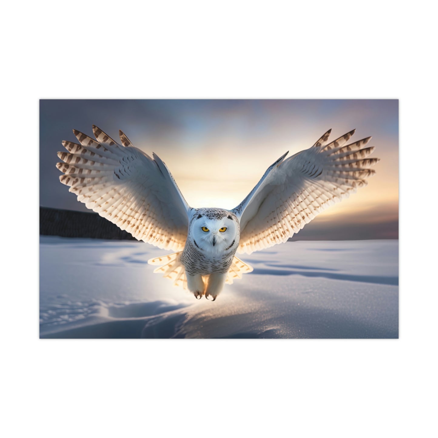 "Snow Owl" Poster - Print