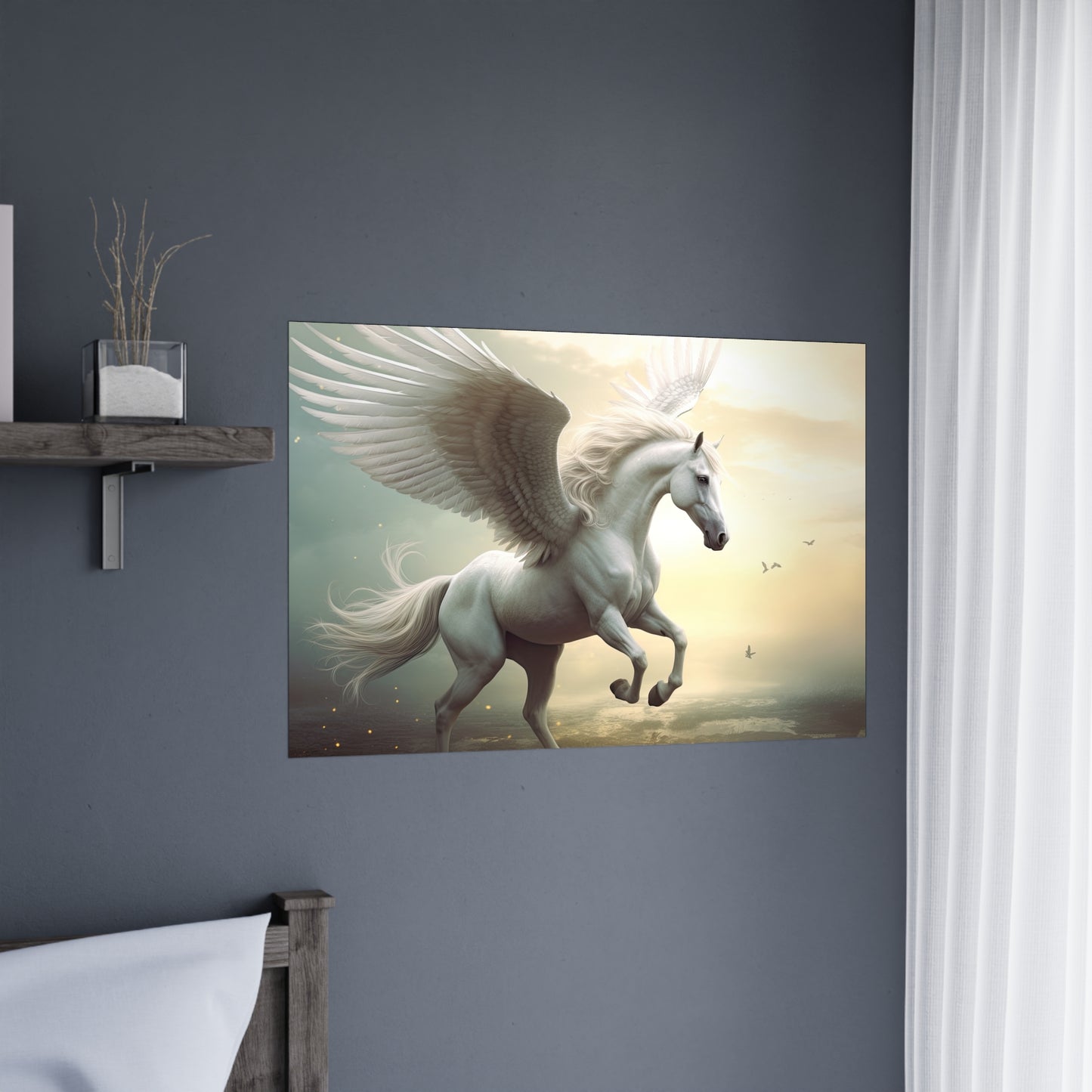 "Wings Of Dawn Pegasus" Poster - Print