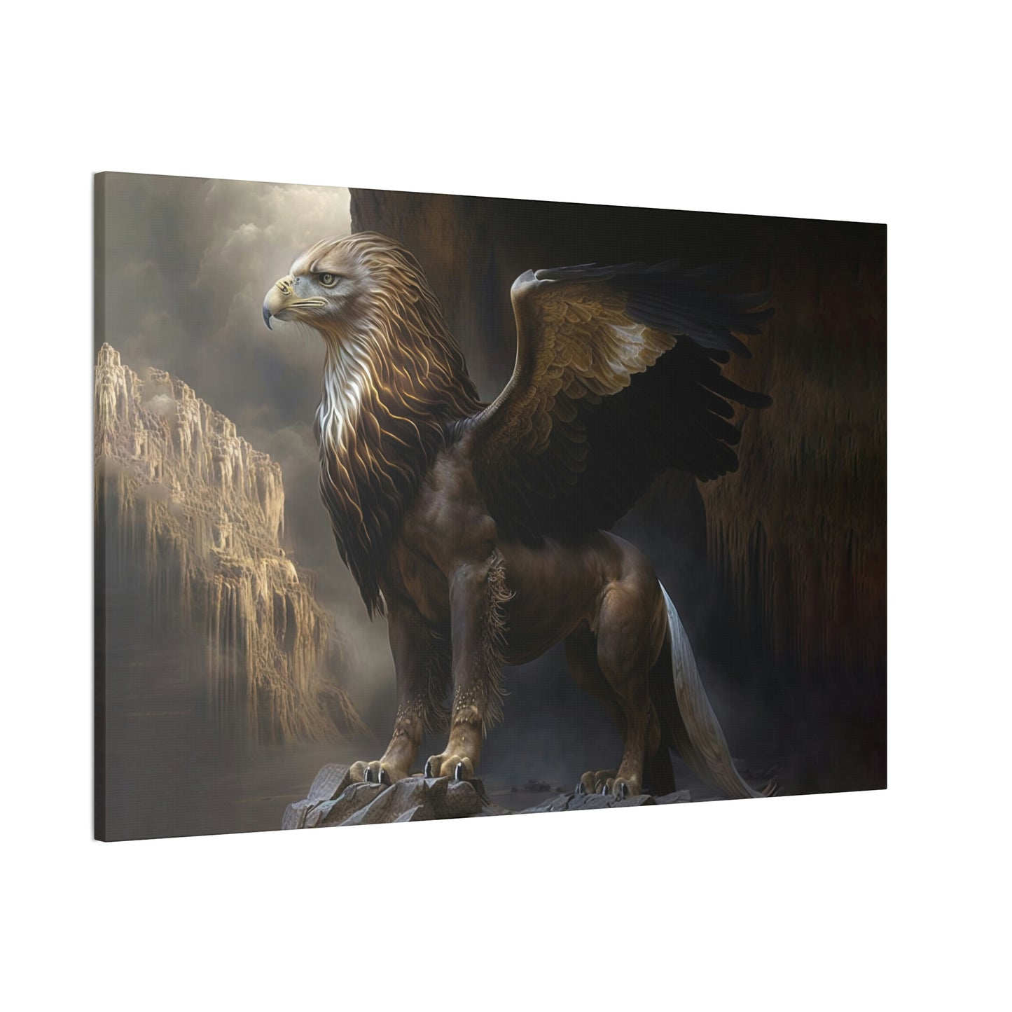 "Griffon Guard" Canvas Stretched, 0.75" - Print