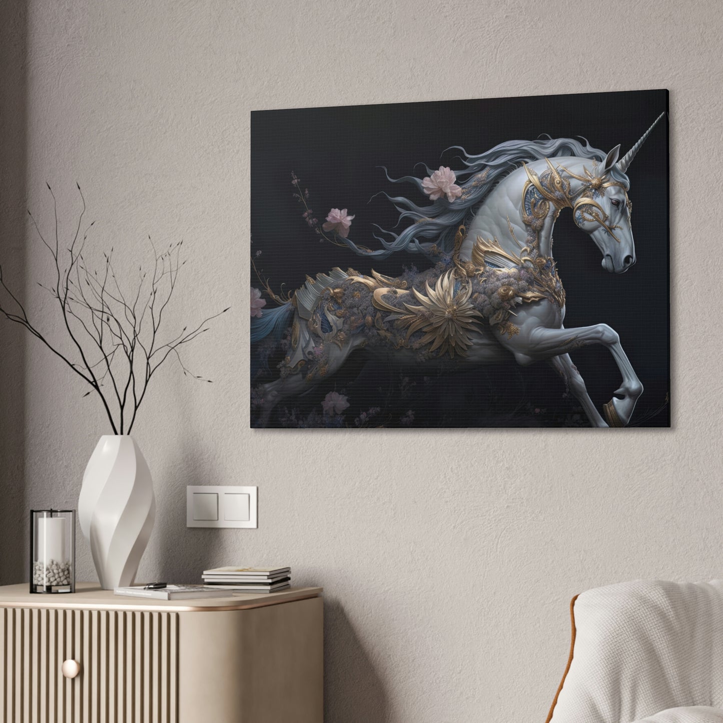 "Unicorn Dreams" Canvas Stretched, 0.75" - Print