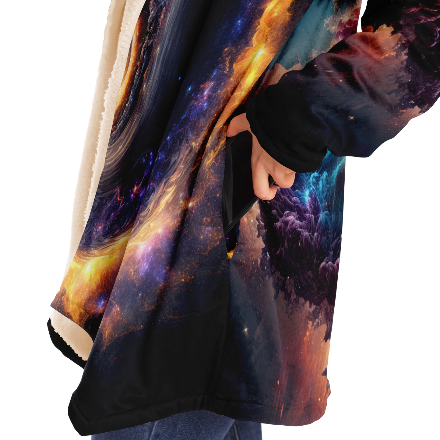 Galaxy Drift Microfleece Festival Cloak