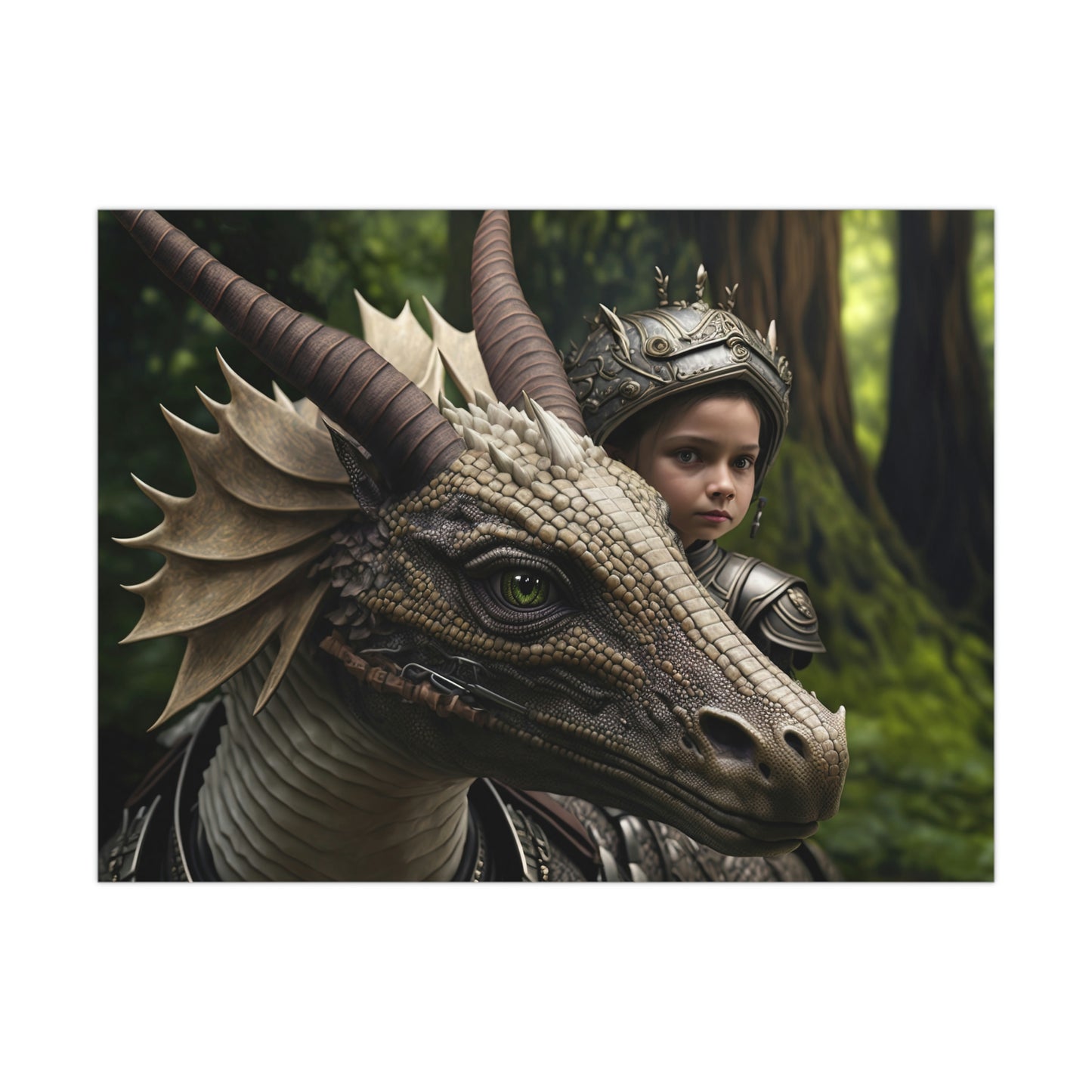 "A Brave Dragon Rider" Poster - Print