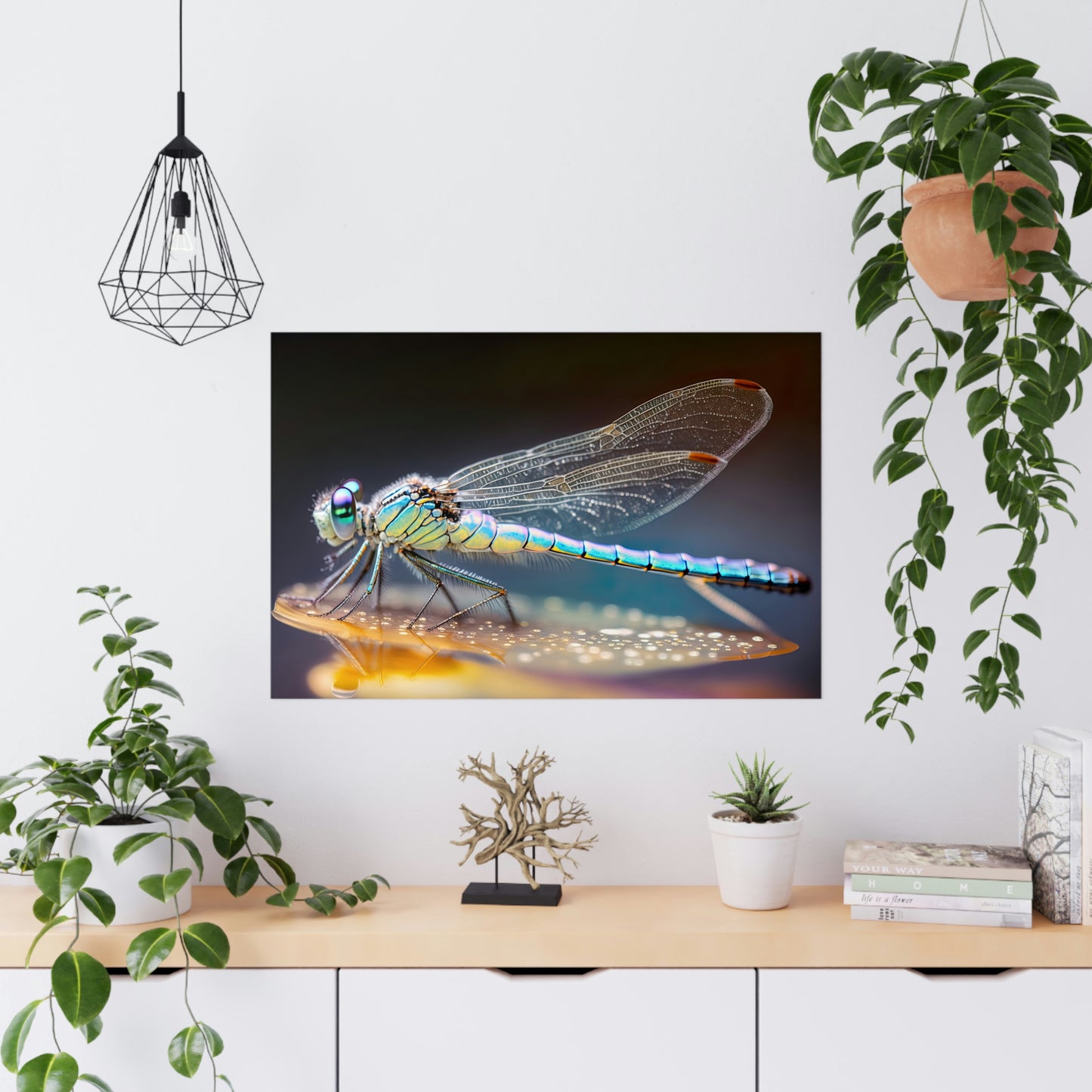 "Opal Dragonfly" Poster - Print