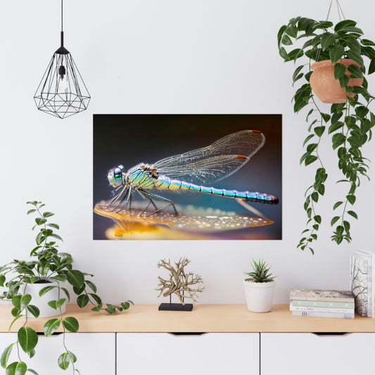 "Opal Dragonfly" Poster - Print