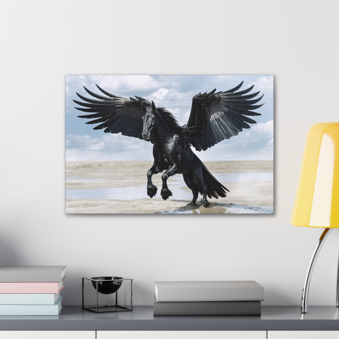 "Midnight Pegasus"  Canvas Stretched, 0.75" - Print