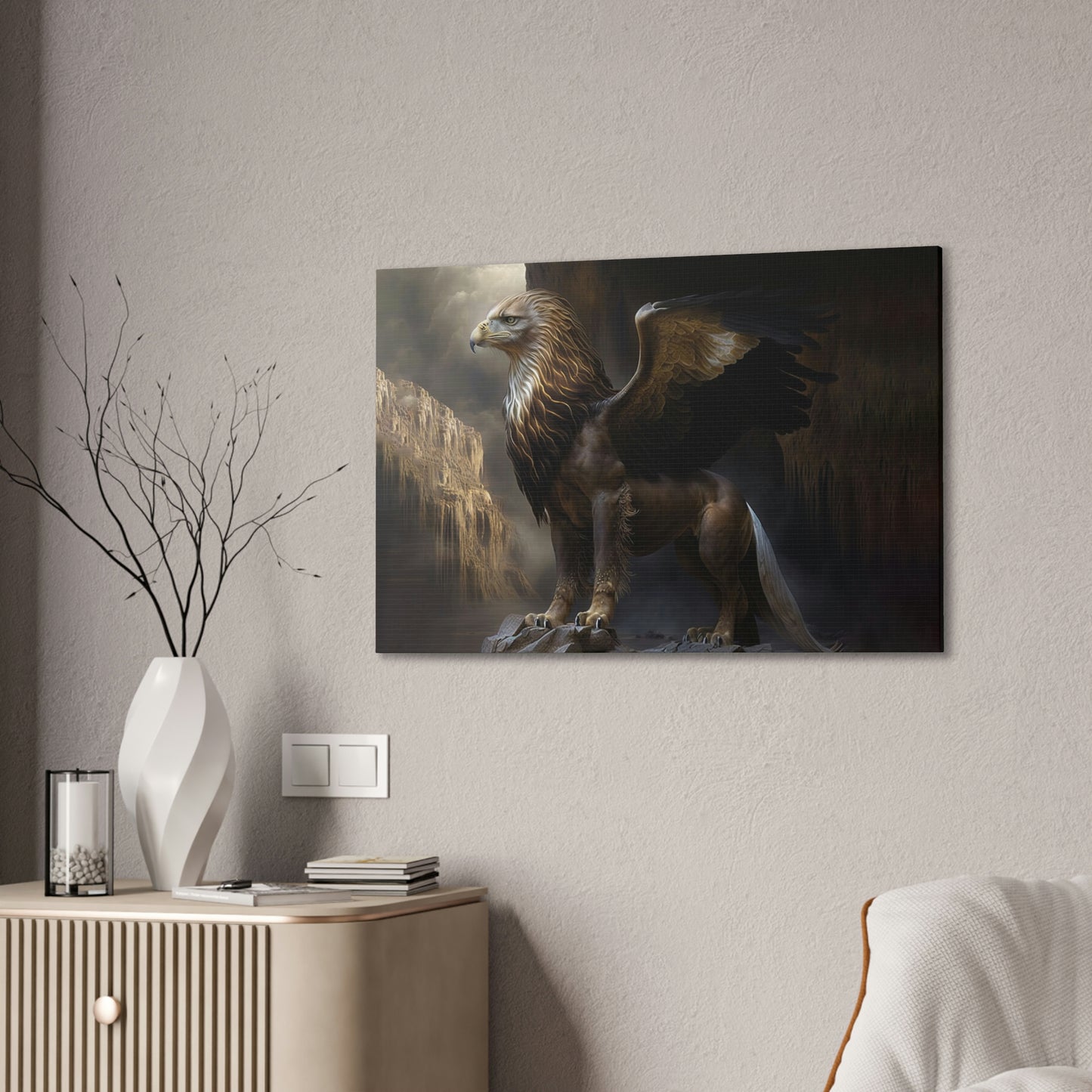 "Griffon Guard" Canvas Stretched, 0.75" - Print