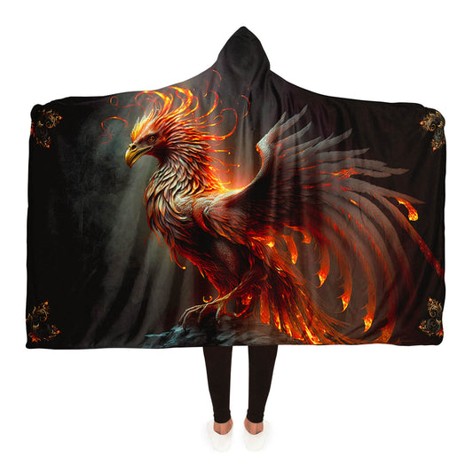 Rebirth Phoenix Hooded Blanket