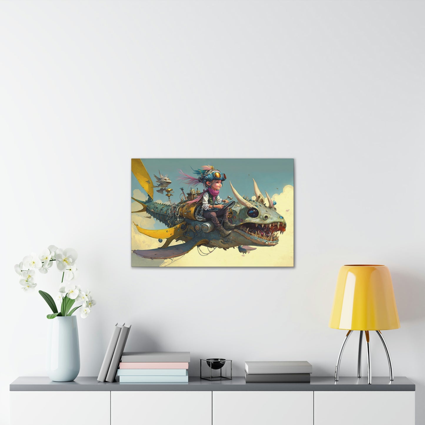 "Junior Sky Pirate" Canvas Stretched, 0.75" - Print