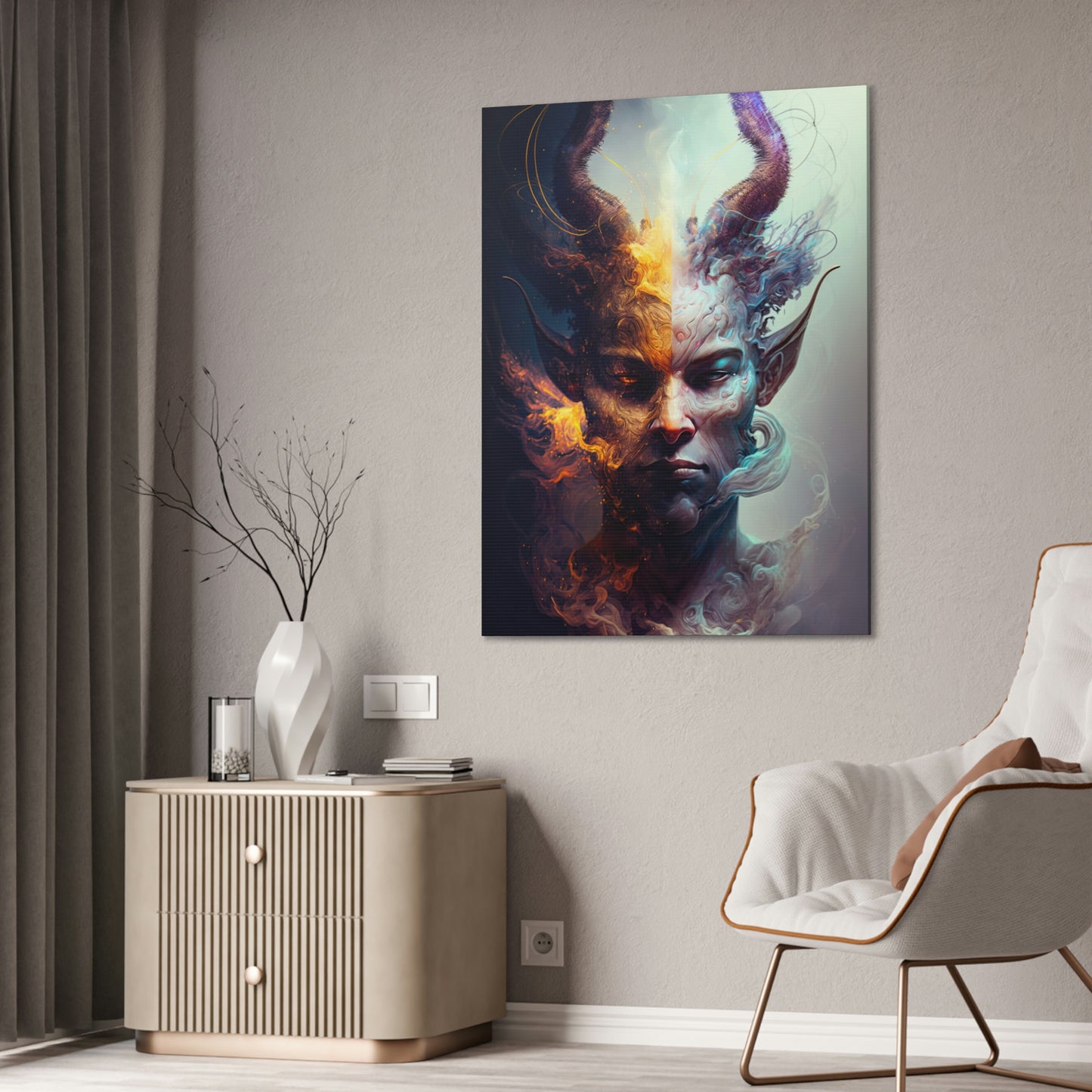 "Minotaur Dreaming" Canvas Stretched, 0.75" - Print