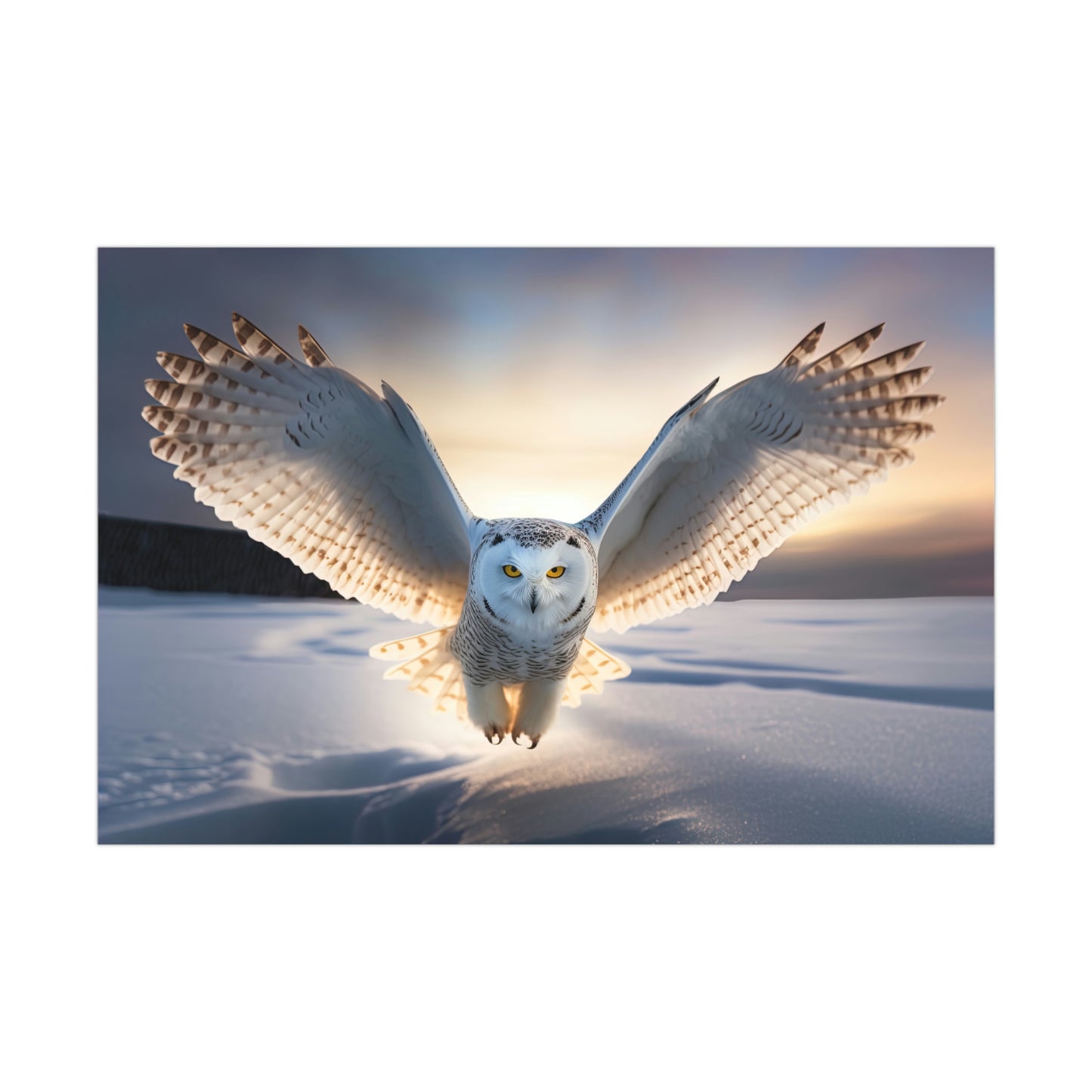 "Snow Owl" Poster - Print