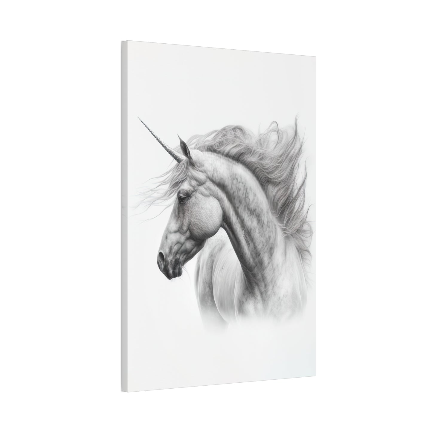 "Unicorn Sketch" Canvas Stretched, 0.75" - Print