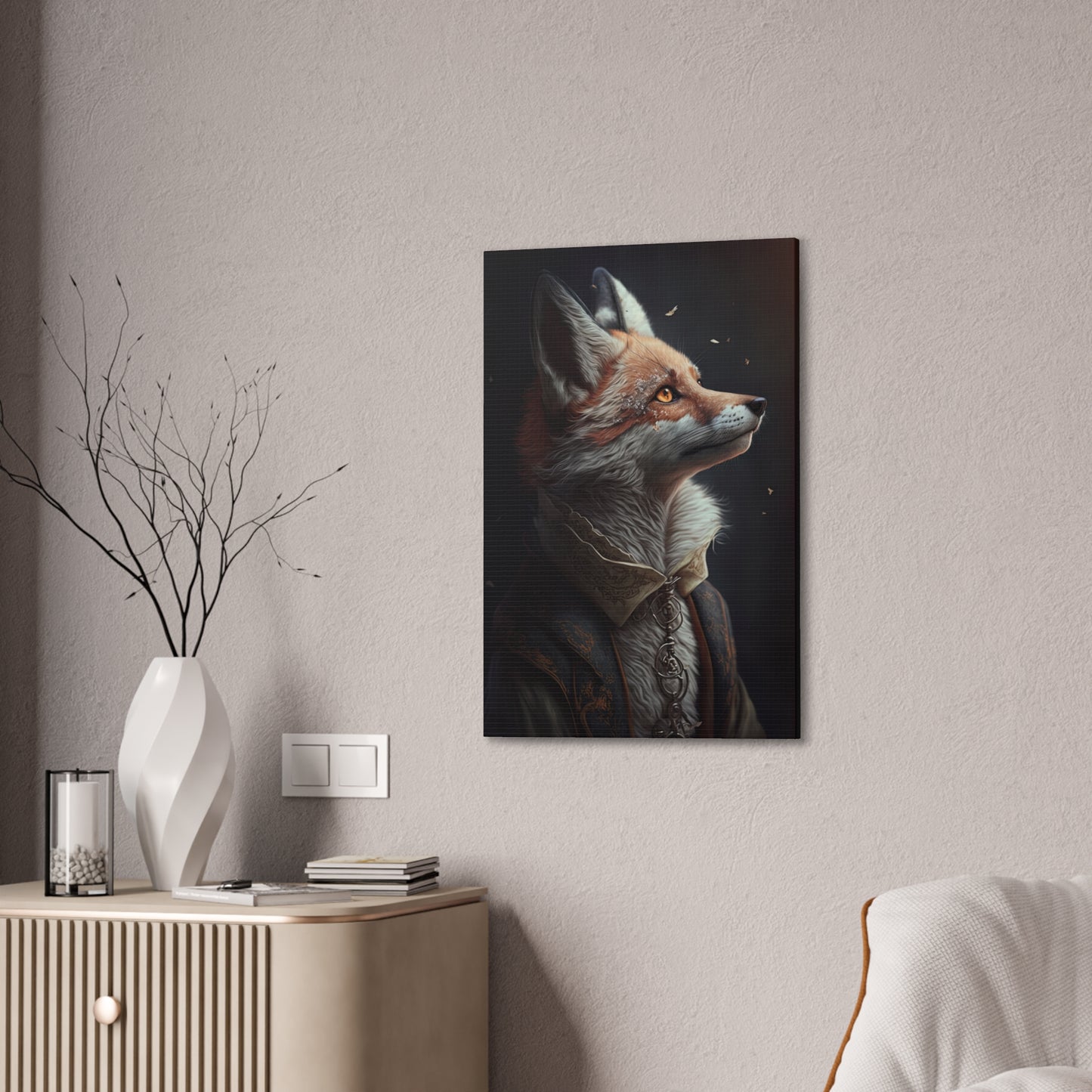 "Clever Mr Fox" Canvas Stretched, 0.75" - Print