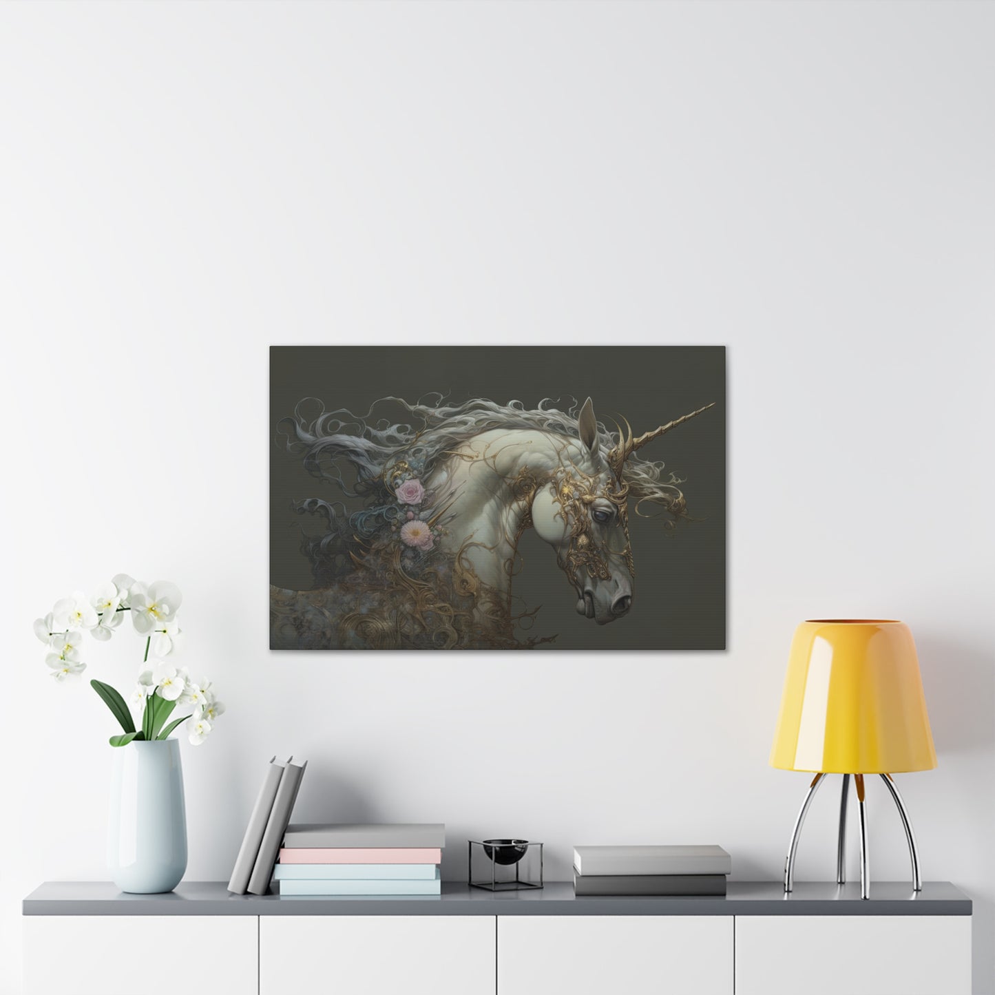 "Unicorn Majesty"  Canvas Stretched, 0.75" - Print