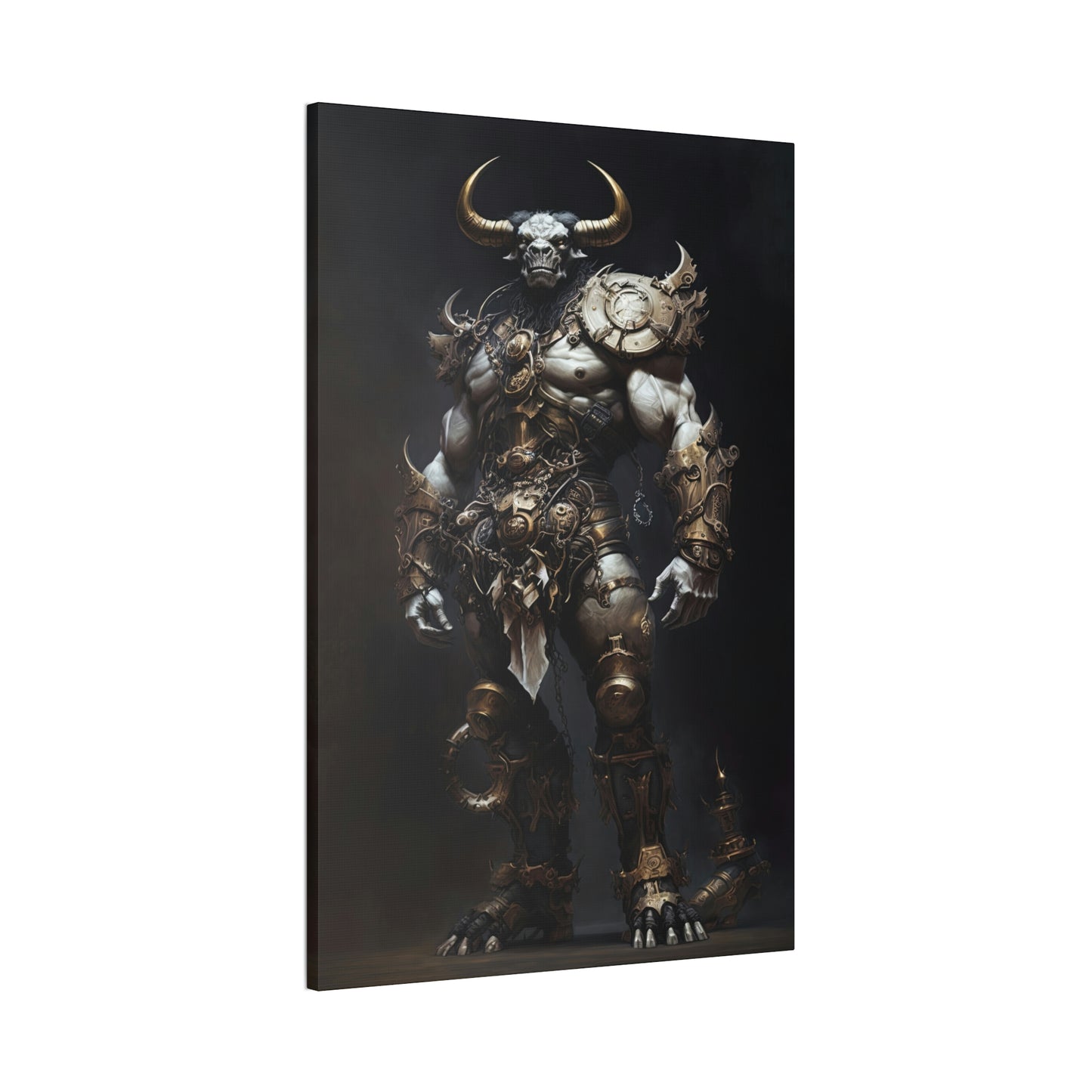 "Minotaur Gladiator" Canvas Stretched, 0.75" - Print