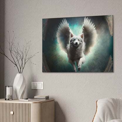 "Angel Dog" Canvas Stretched, 0.75" - Print